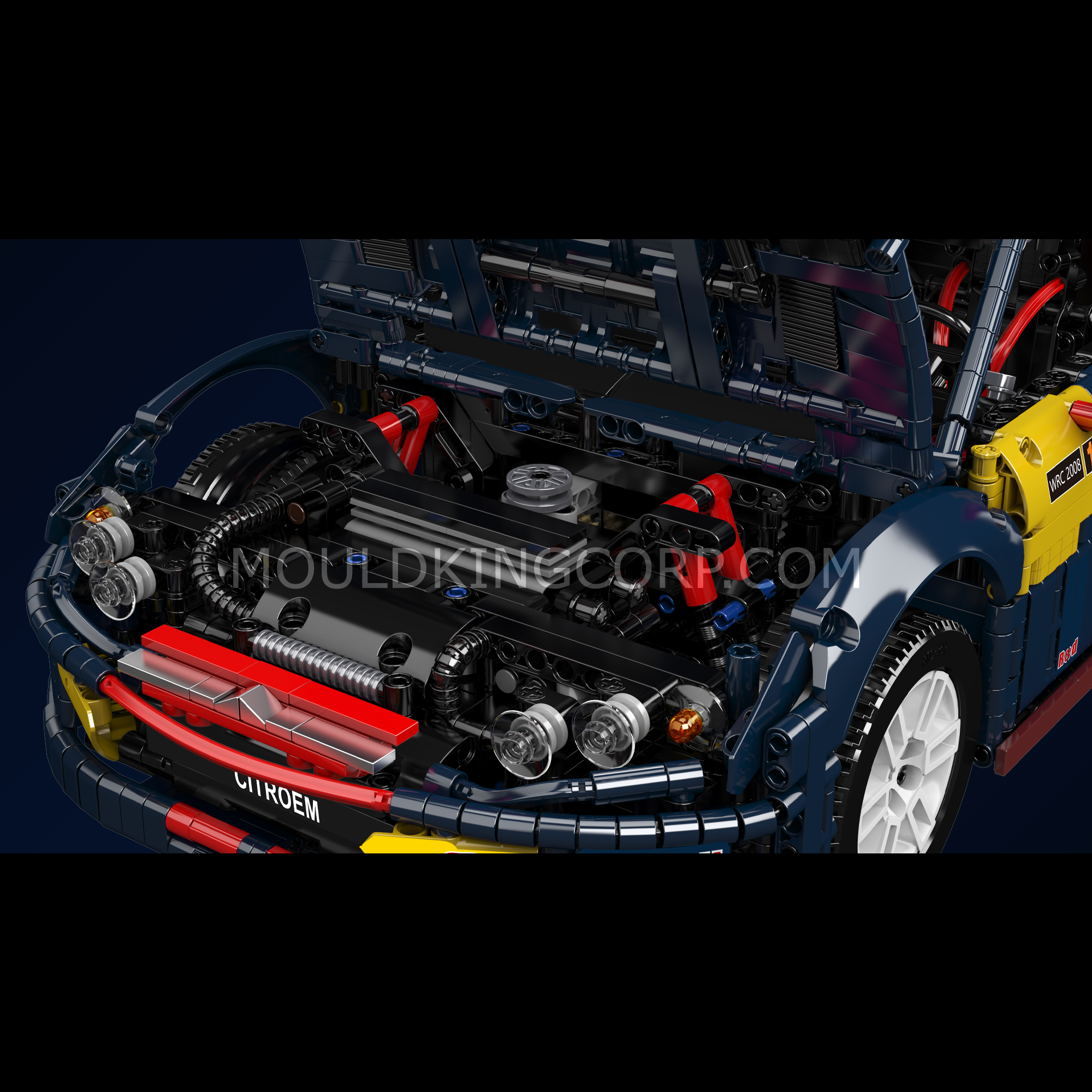 Mould King 13187 Ultimate French C4 Rally Car Model Building Set - 4,606 Pcs DIY Racing Car Kit for Adults & Teens | Perfect for Collectors, Gift Giving & Home Decoration
