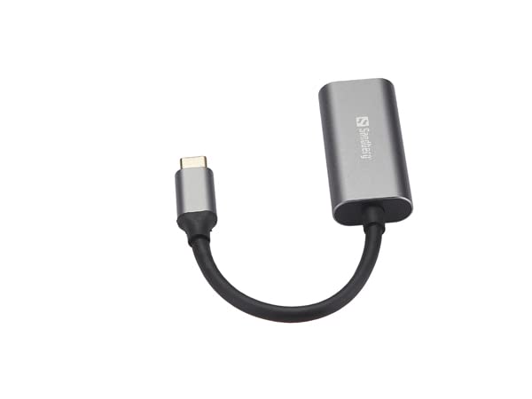 Sandberg USB-C to HDMI Adapter Cable - 4K Ultra HD Video & Audio Output - Compatible with MacBook, Chromebook, Surface Pro - Perfect for Home Office, Presentations & TV Streaming