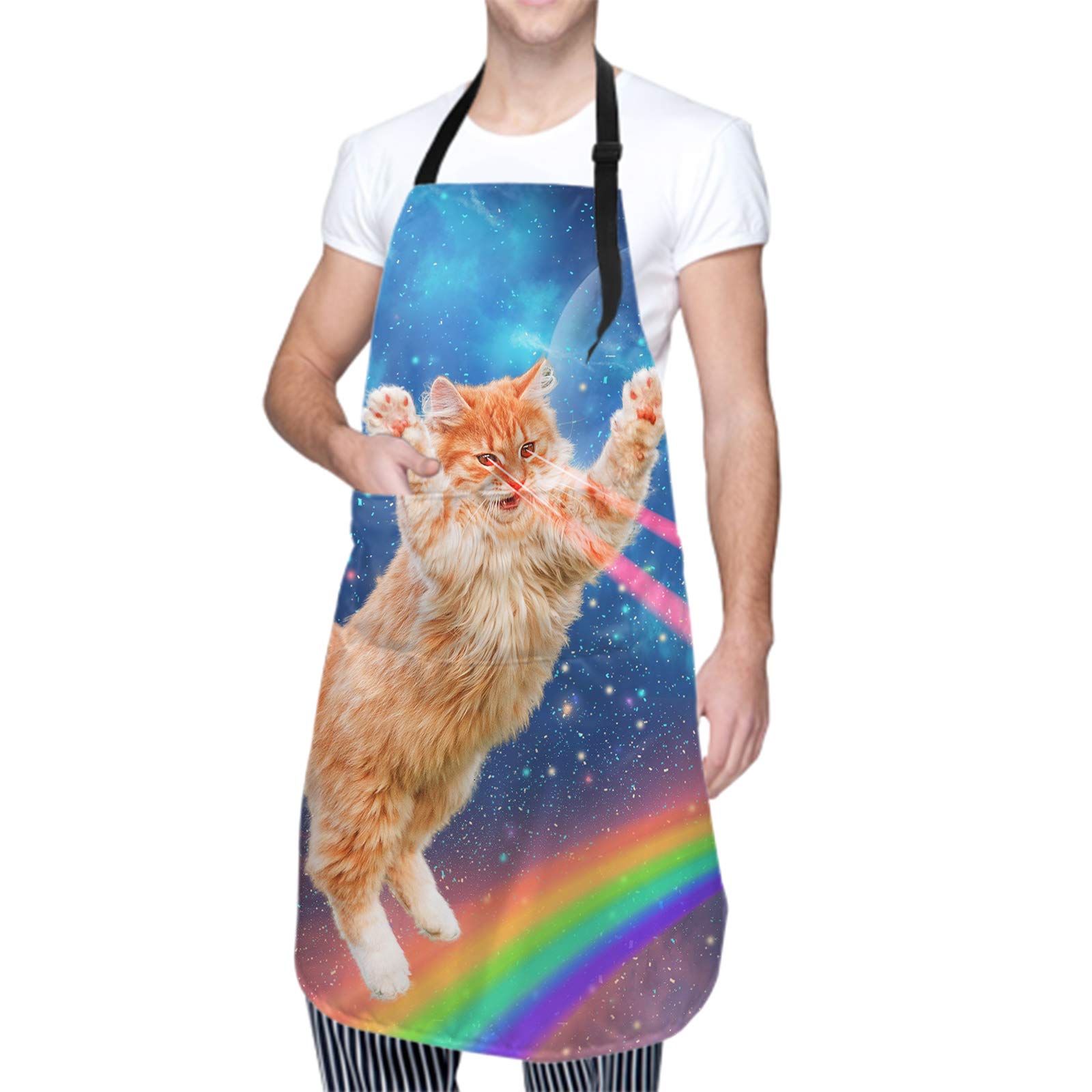 Funny Apron with Pockets - Kitchen, Baking, BBQ, Cooking, Painting & Gardening Apron for Adults - Perfect for Cooking, Baking, Grilling, Crafting & DIY Projects