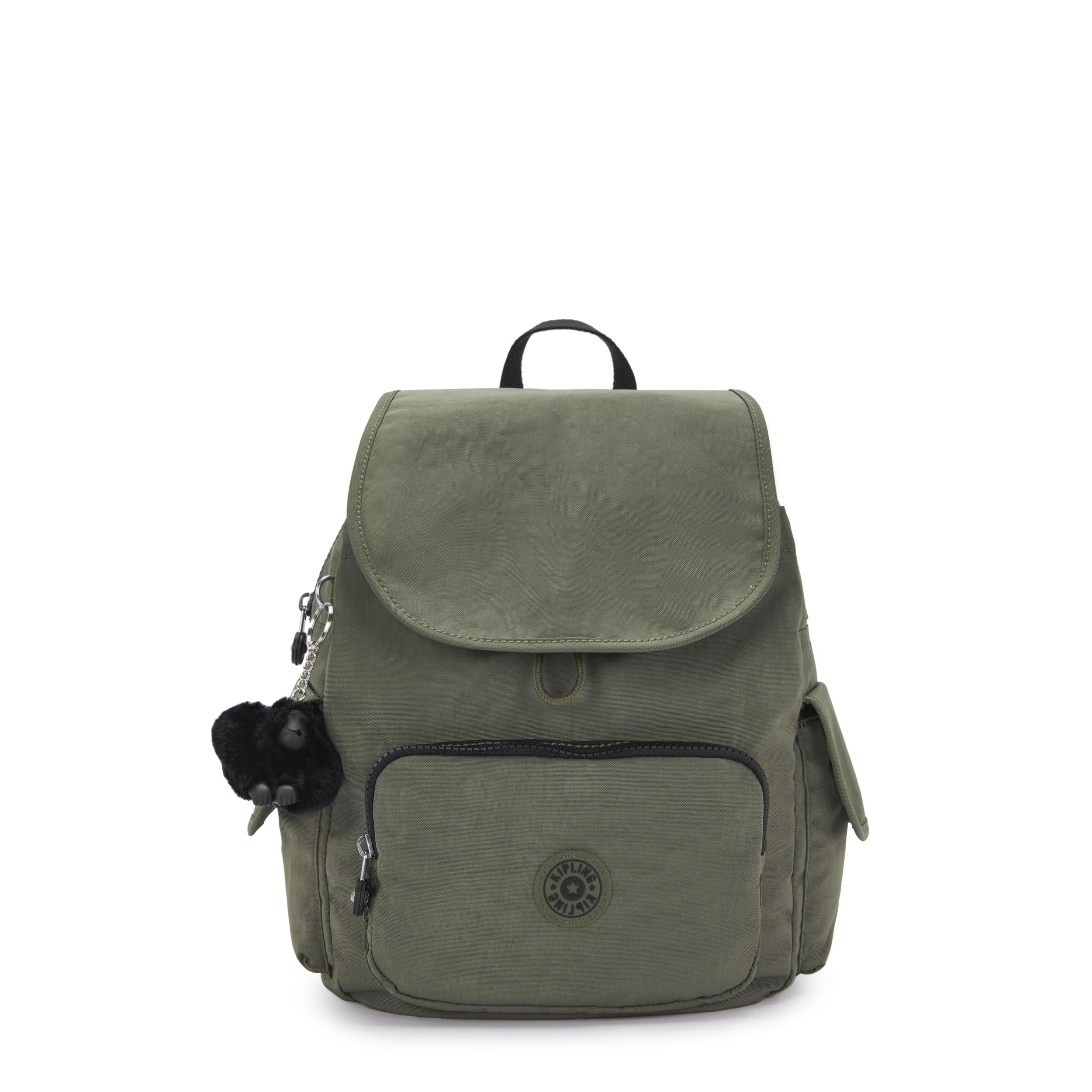 Kipling Women's City Pack S Backpack Handbag - Lightweight Travel Laptop Bag, Green Moss, 19x27x33.5 cm (LxWxH) - Perfect for Work, School & Daily Commute