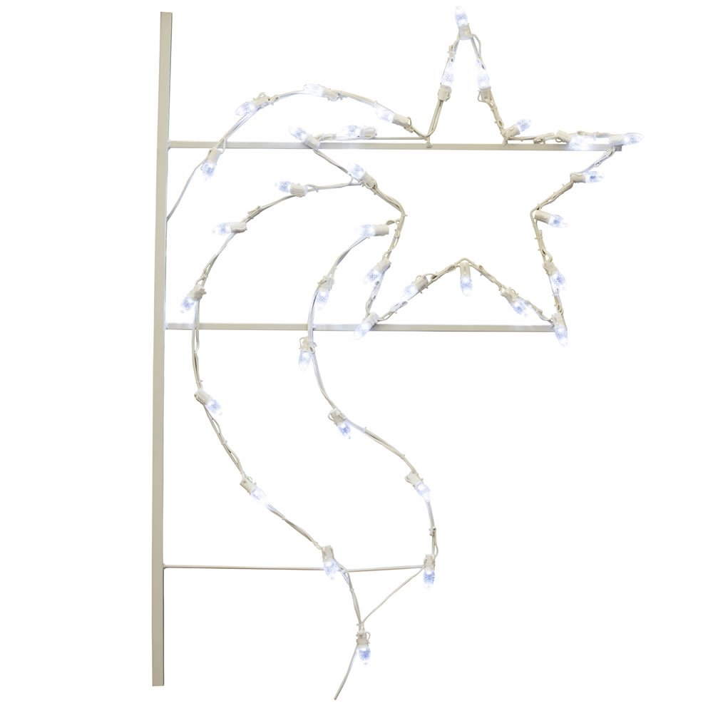 Vickerman D493043 Christmas Pole Decorations - Outdoor Pole Mount Holiday Decor for Porch, Yard, and Garden - Festive Seasonal Lighting Display