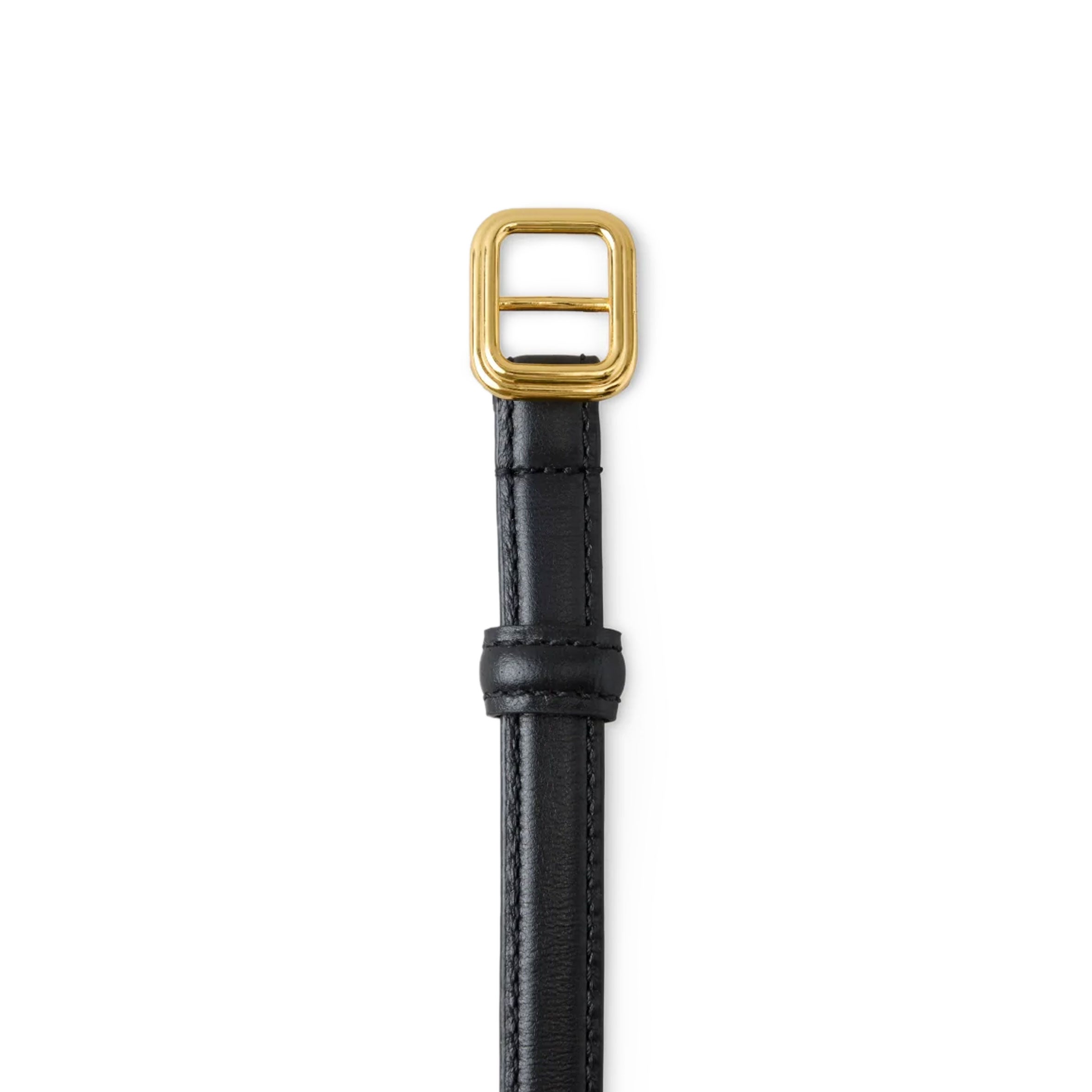 Georgia Slim Leather Belt for Men - Black Genuine Leather Dress Belt - Perfect for Business, Office & Formal Occasions