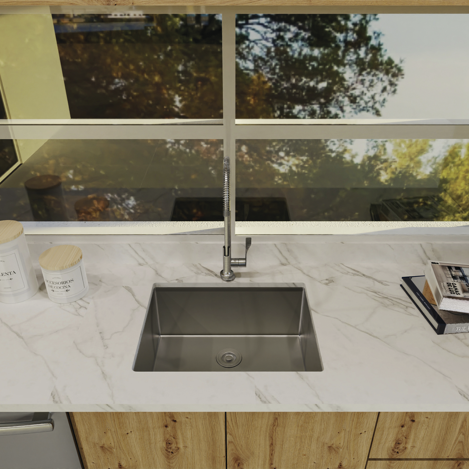 Premium 18G Stainless Steel Undermount Kitchen Sink - 23