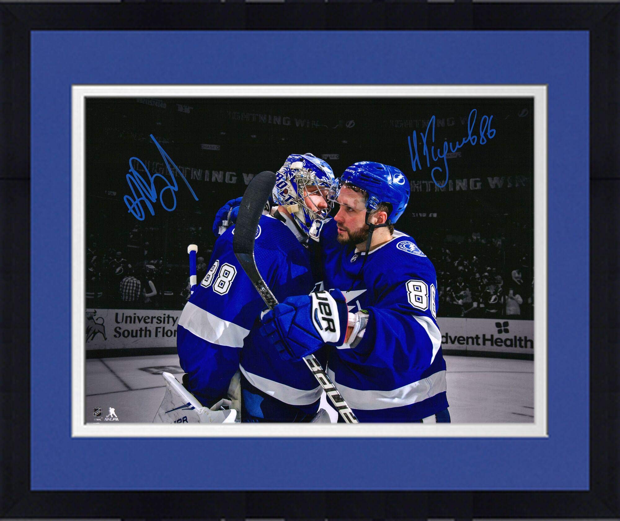 Autographed Tampa Bay Lightning Framed 16