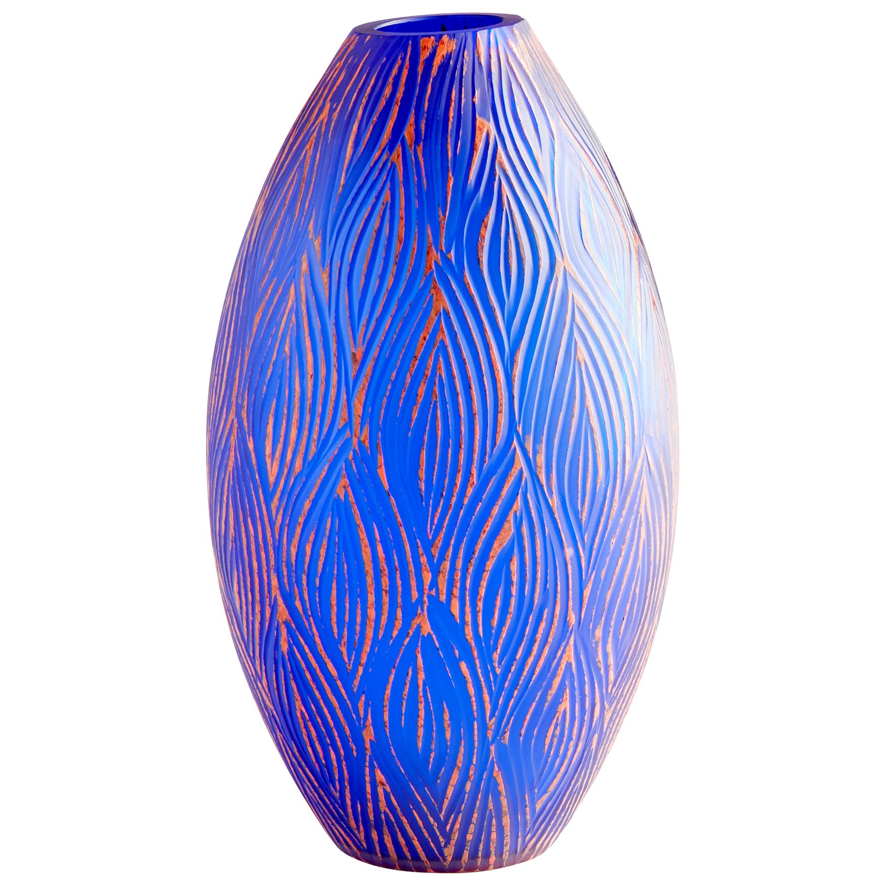 Cyan Design Small Fused Groove Vases & Planters - Modern Decorative Ceramic Flower Pots for Home, Office, Wedding Decor | Perfect for Centerpieces, Succulents, and Tabletop Arrangements