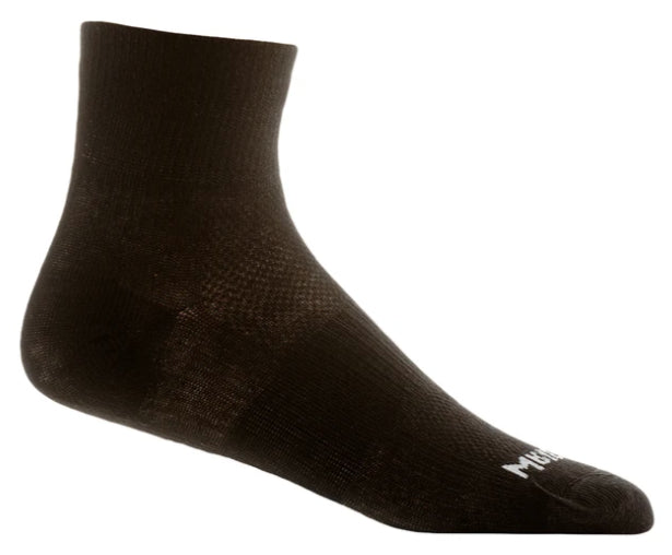 Wrightsock Coolmesh II Quarter Crew Socks - Moisture Wicking & Breathable for Running, Hiking & Outdoor Activities
