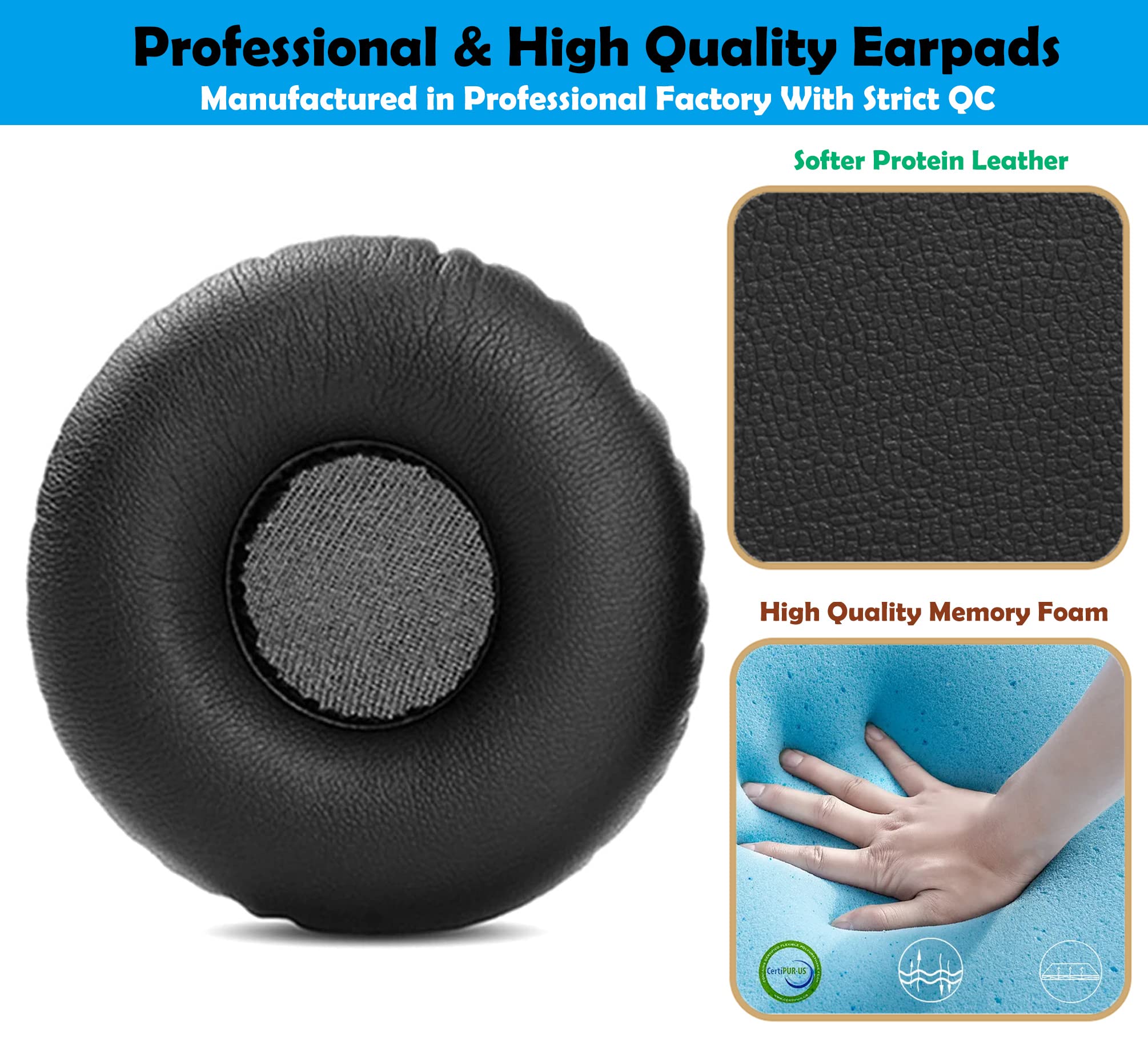 Premium Replacement Ear Pads for Skullcandy Uproar Wireless Headphones - Soft Memory Foam Cushions for Comfort & Noise Isolation - Perfect for Gaming, Music & Office Use