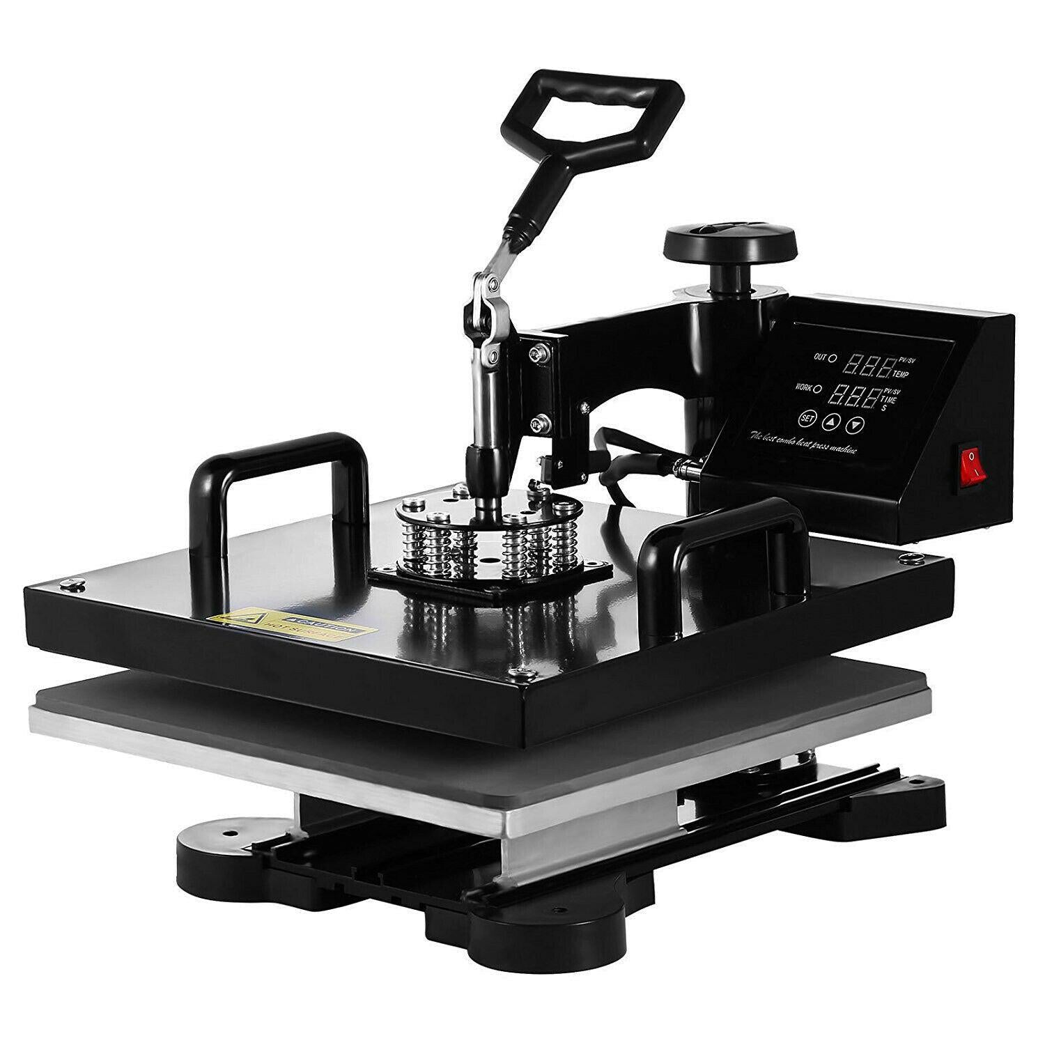 8-in-1 Digital Heat Press Machine 15x15 for T-Shirt, Mug, Hat Sublimation Transfer - Perfect for DIY Crafts, Custom Apparel & Small Business Printing