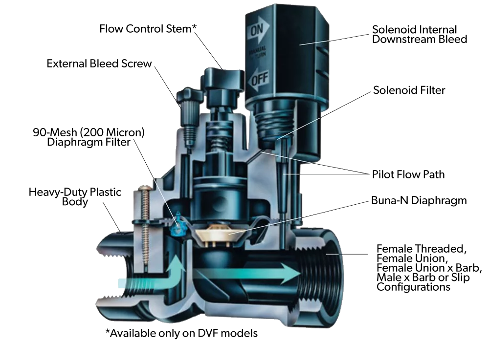 Rain Bird DV/DVF Series 25mm Solenoid Valve for Irrigation Systems - Perfect for Lawn, Garden, and Landscape Watering