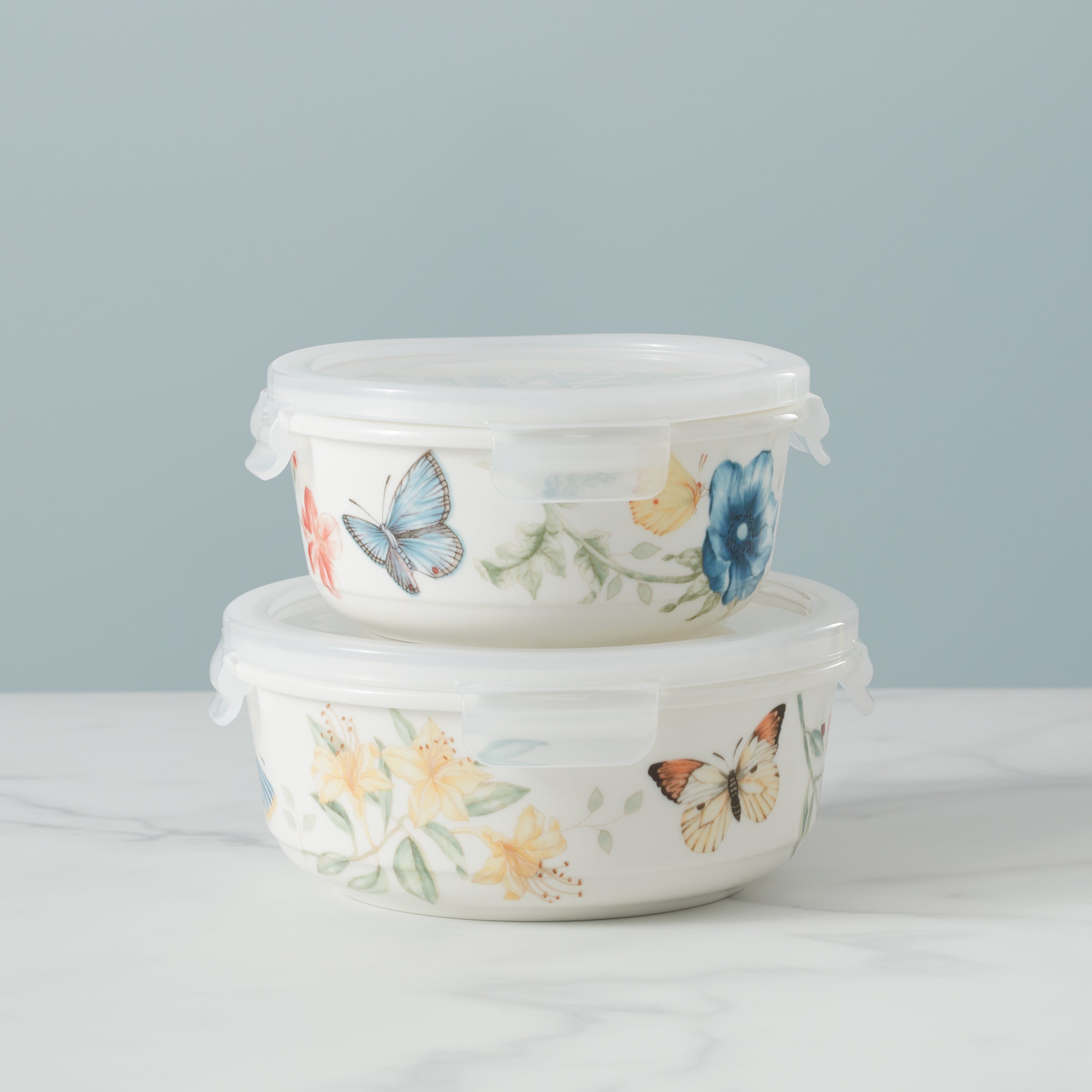 Butterfly Meadow Large Round Storage Container - Perfect for Home Organization, Kitchen Pantry, and Bathroom Storage