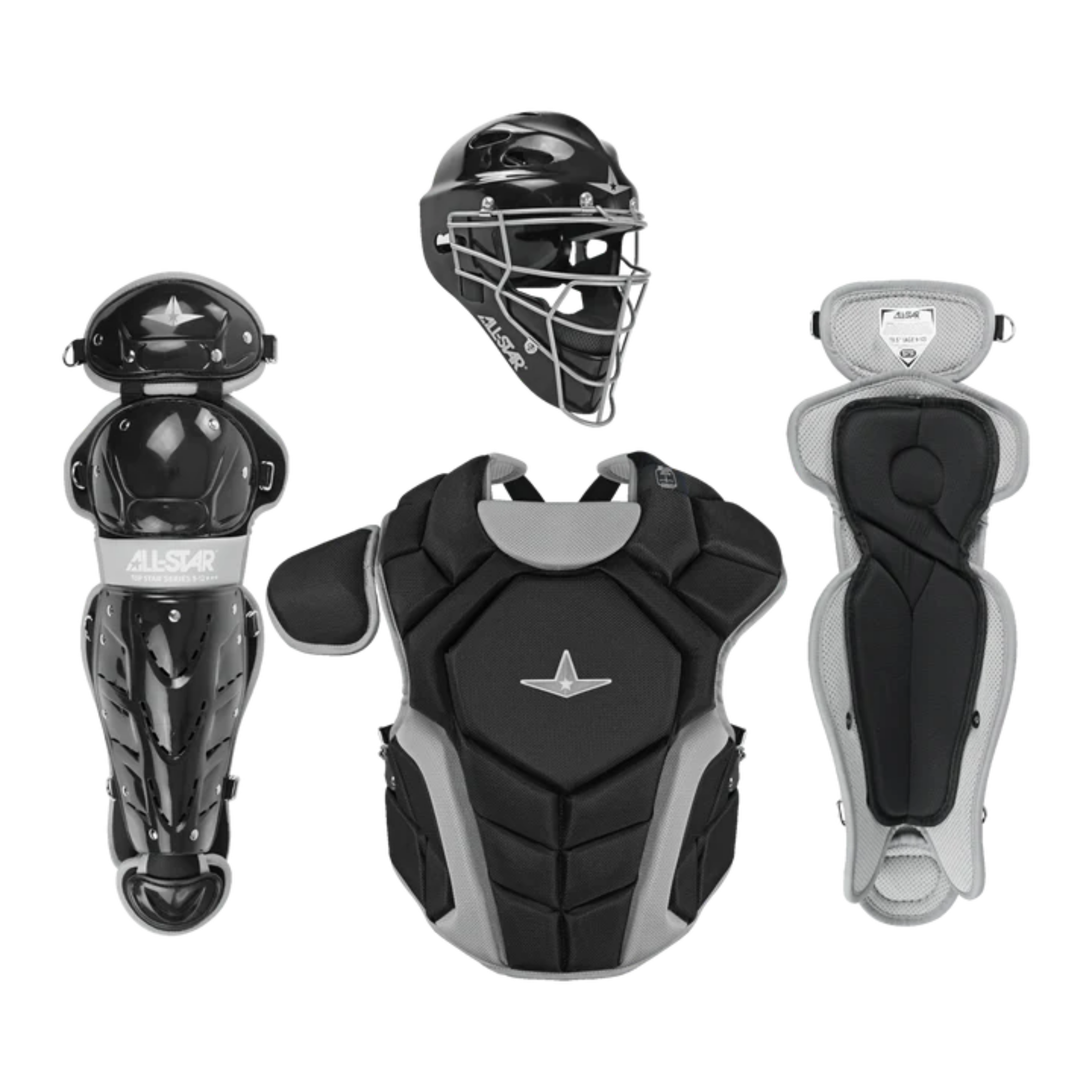 All Star Top Star Series™ Youth Catcher's Kit - NOCSAE Certified Baseball Gear for Ages 9-12 | Perfect for Little League Games & Training Sessions