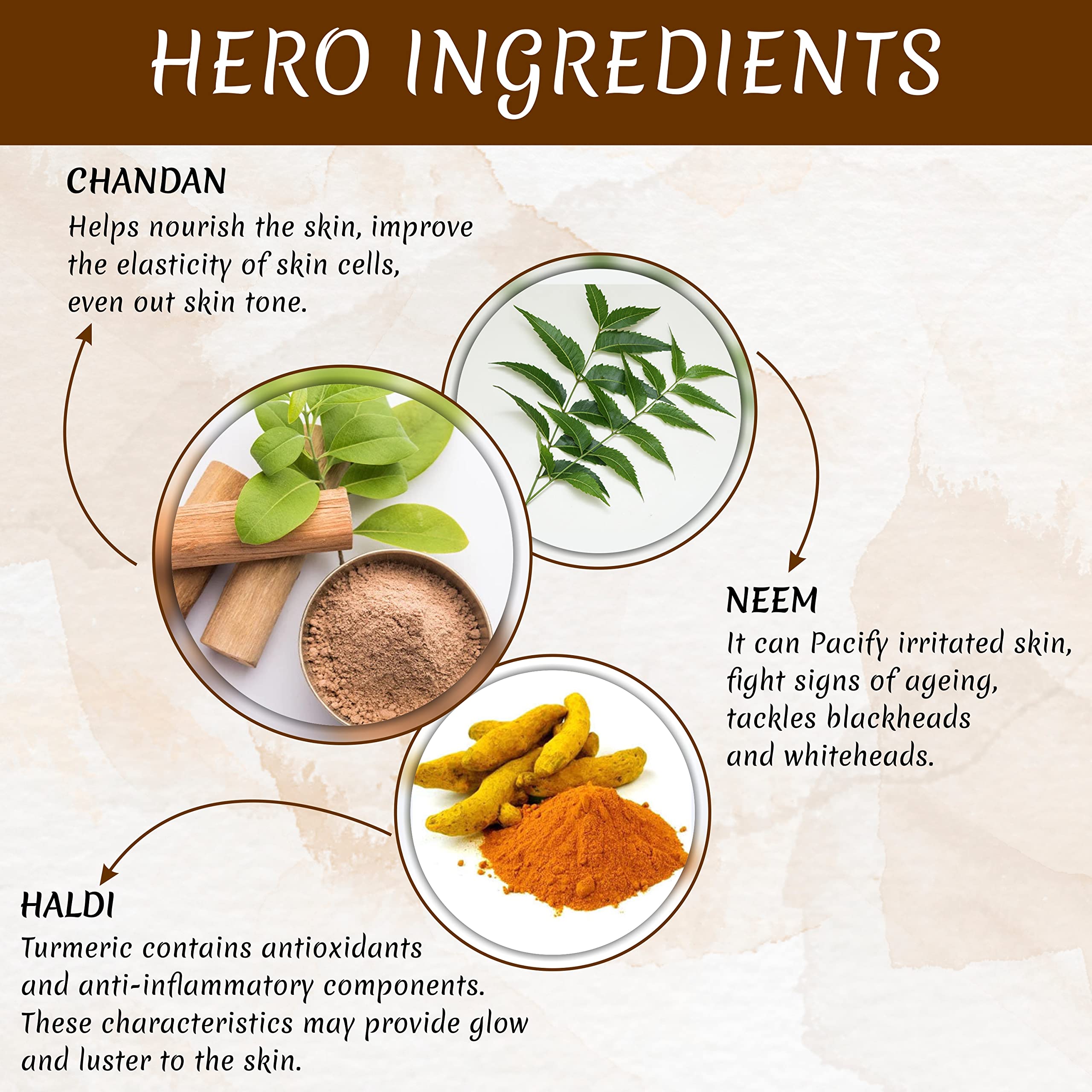 JEEVAN JYOTI AYURVEDA Detoxifying Clay Face Mask - Anti Acne & Deep Cleansing with Turmeric, Neem & Sandalwood | SLS & Paraben Free, Cruelty-Free | Perfect for Daily Skincare & Acne Treatment
