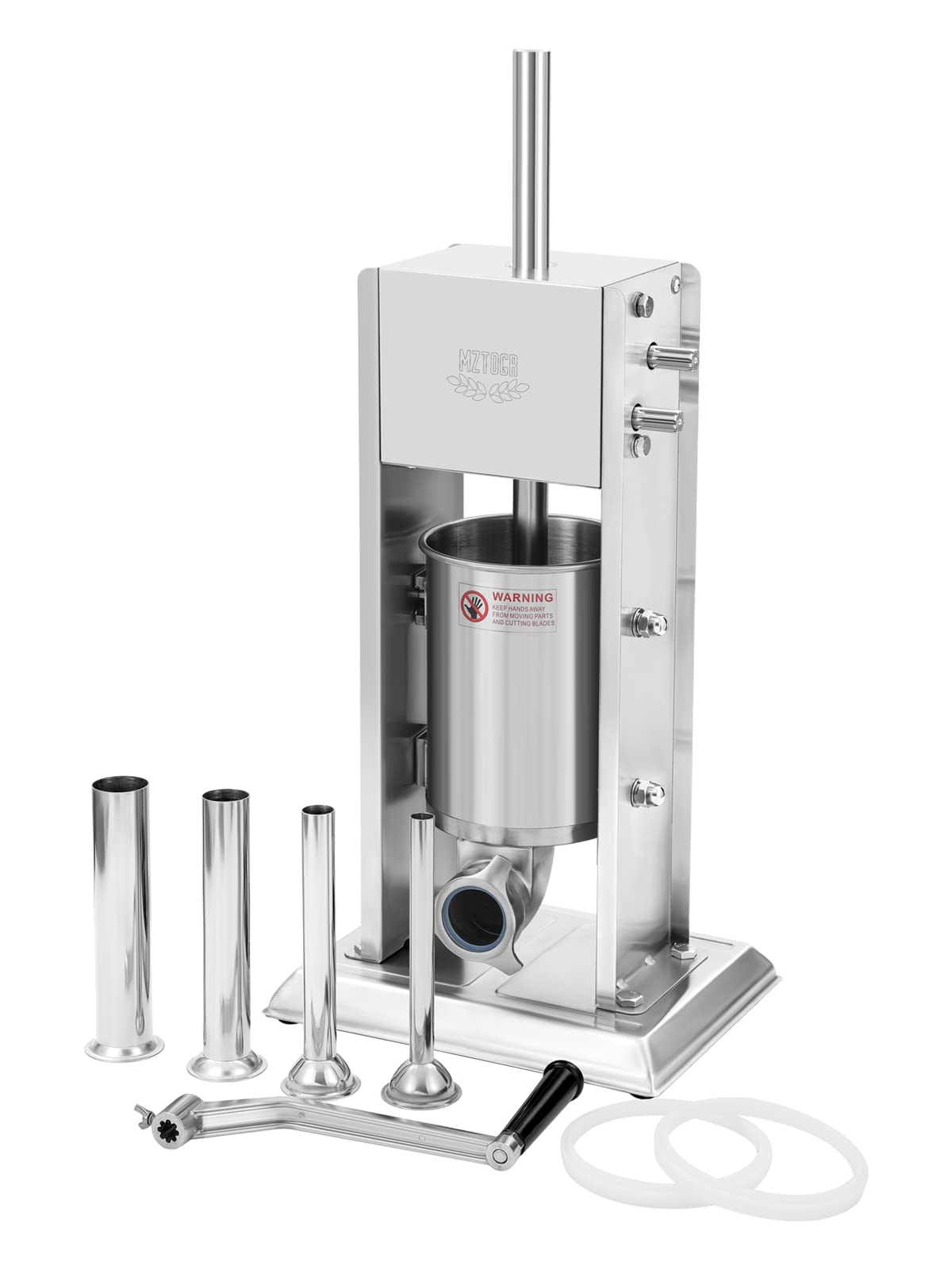 Premium Stainless Steel Vertical Sausage Stuffer - Dual Speed 2-in-1 Sausage Maker & Churro Maker (12LBS/5L Capacity) - Perfect for Home Kitchen, Butcher Shops & Commercial Use - Make Sausages, Spanish Churros & More with Ease
