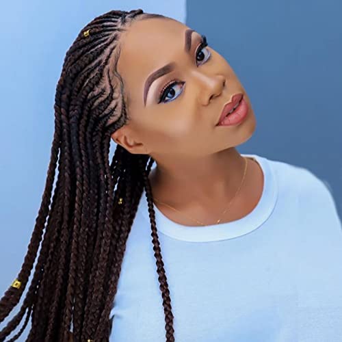 Black Braided Lace Front Wigs