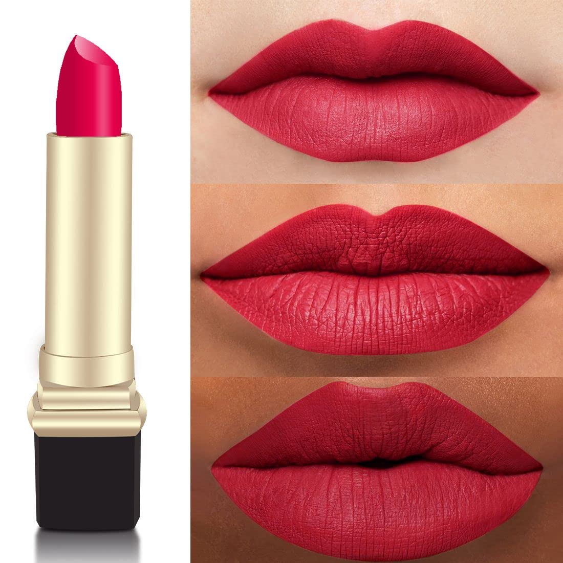 ZODAK Dreamy Matte Lipstick - Long Lasting, Moisturizing, Non-Drying (Rose Blush, 3.5g) | Perfect for Everyday Wear, Date Night & Special Occasions