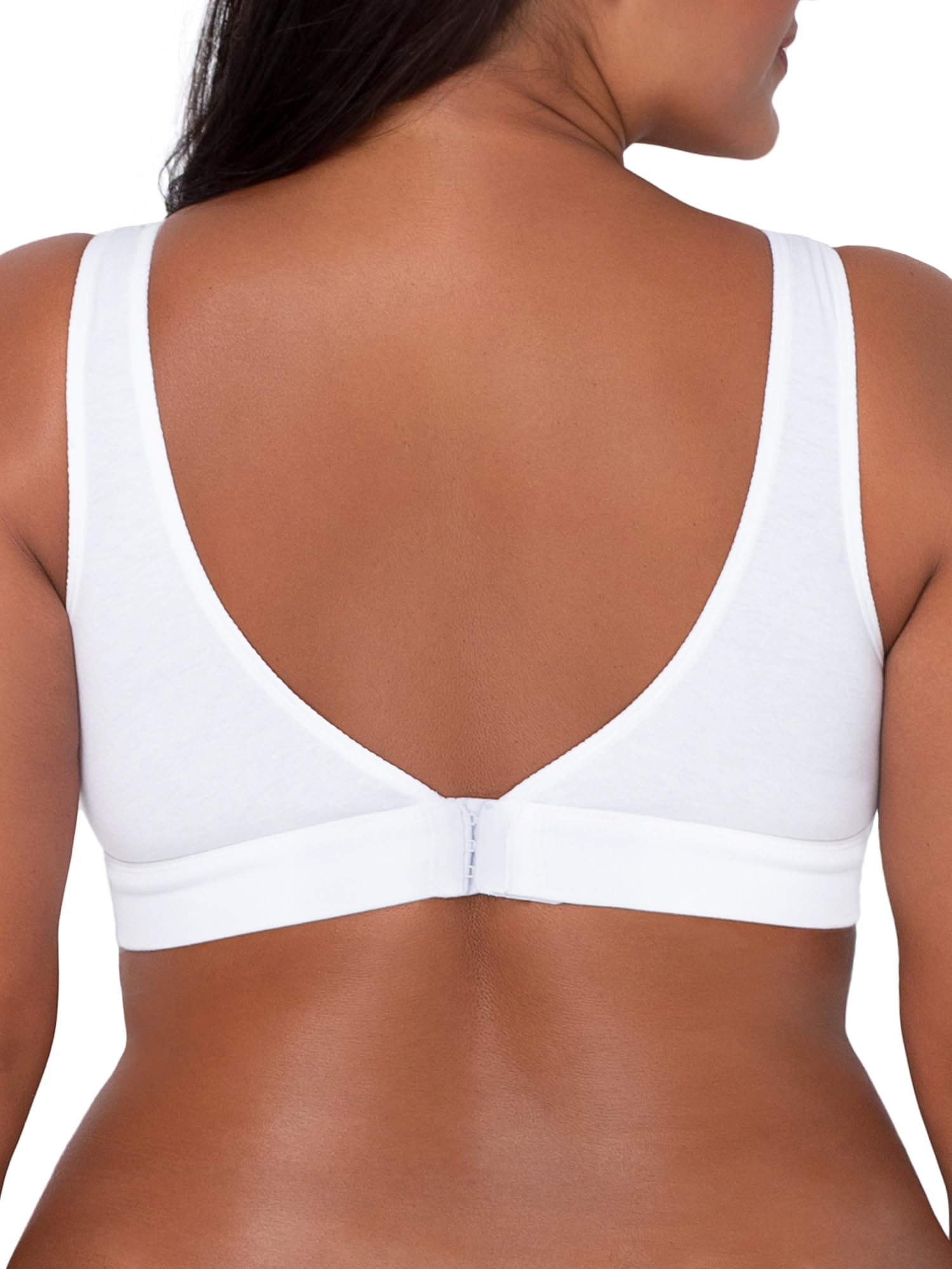 Fruit of the Loom Women's Wireless Cotton Bralette - Comfortable Full Coverage Bra for Everyday Wear, Lounge & Sleep
