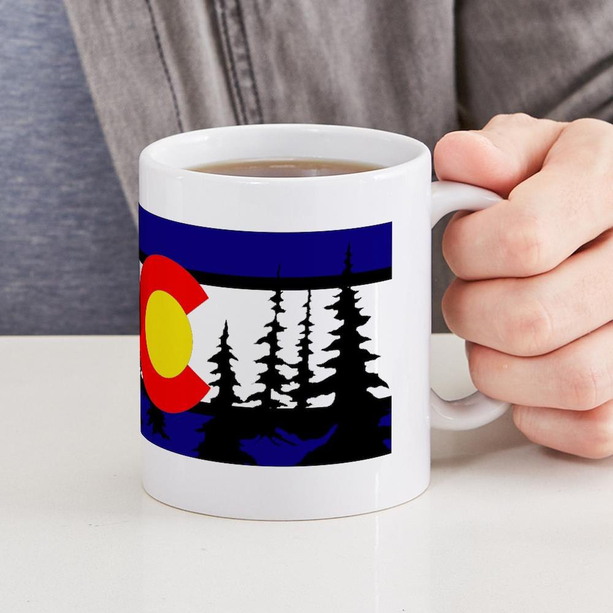 Colorado Themed 11 oz (325 ml) Ceramic Coffee Mug - Perfect for Home, Office & Gifts - Durable & Dishwasher Safe Travel Mug for Tea & Hot Beverages