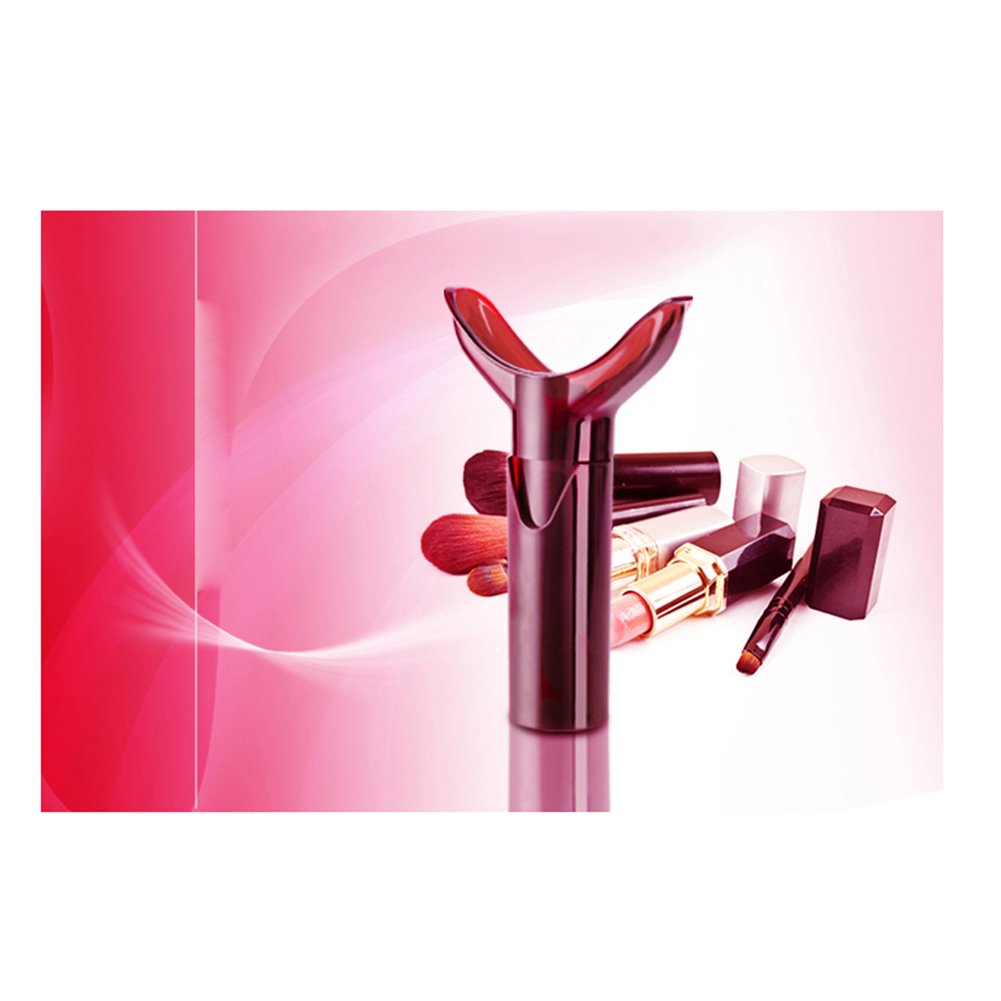 Red Elegant Lip Plumping Gloss - Natural Fullness Enhancer for Thicker Luscious Lips | Perfect for Date Night & Hollywood Glam Looks