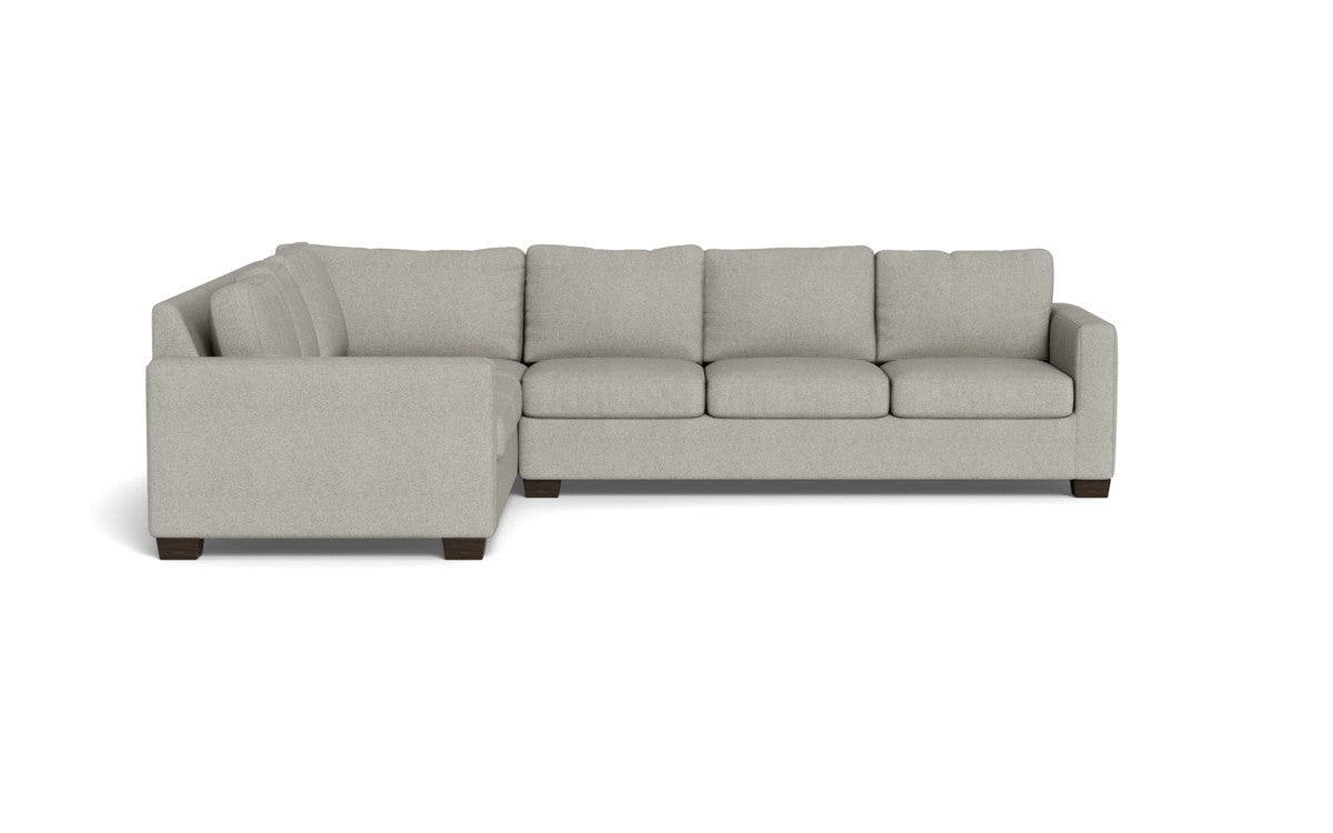 Track 121 Left Corner Sectional Sofa - Modern L-Shaped Couch for Living Room, Home Theater & Office - Comfortable Fabric Sectional with Chaise
