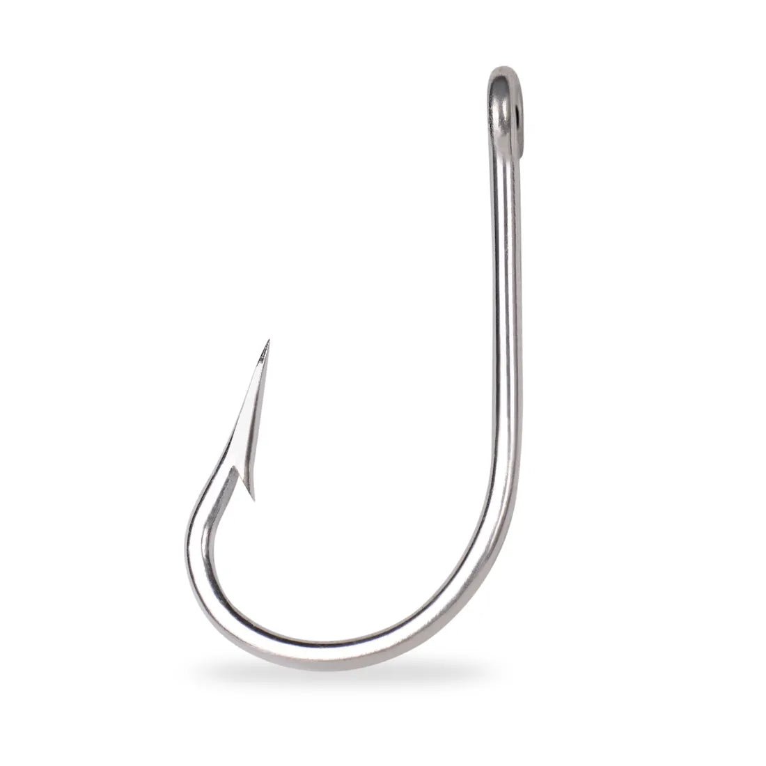 Mustad 7691S Stainless Steel Southern Tuna Fishing Hooks - Saltwater & Freshwater Fishing for Tuna, Marlin, and Big Game Fish