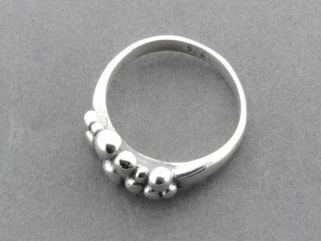 Sterling Silver Multi Bead Band Bracelet - Elegant Stackable Jewelry for Women, Perfect for Everyday Wear & Special Occasions