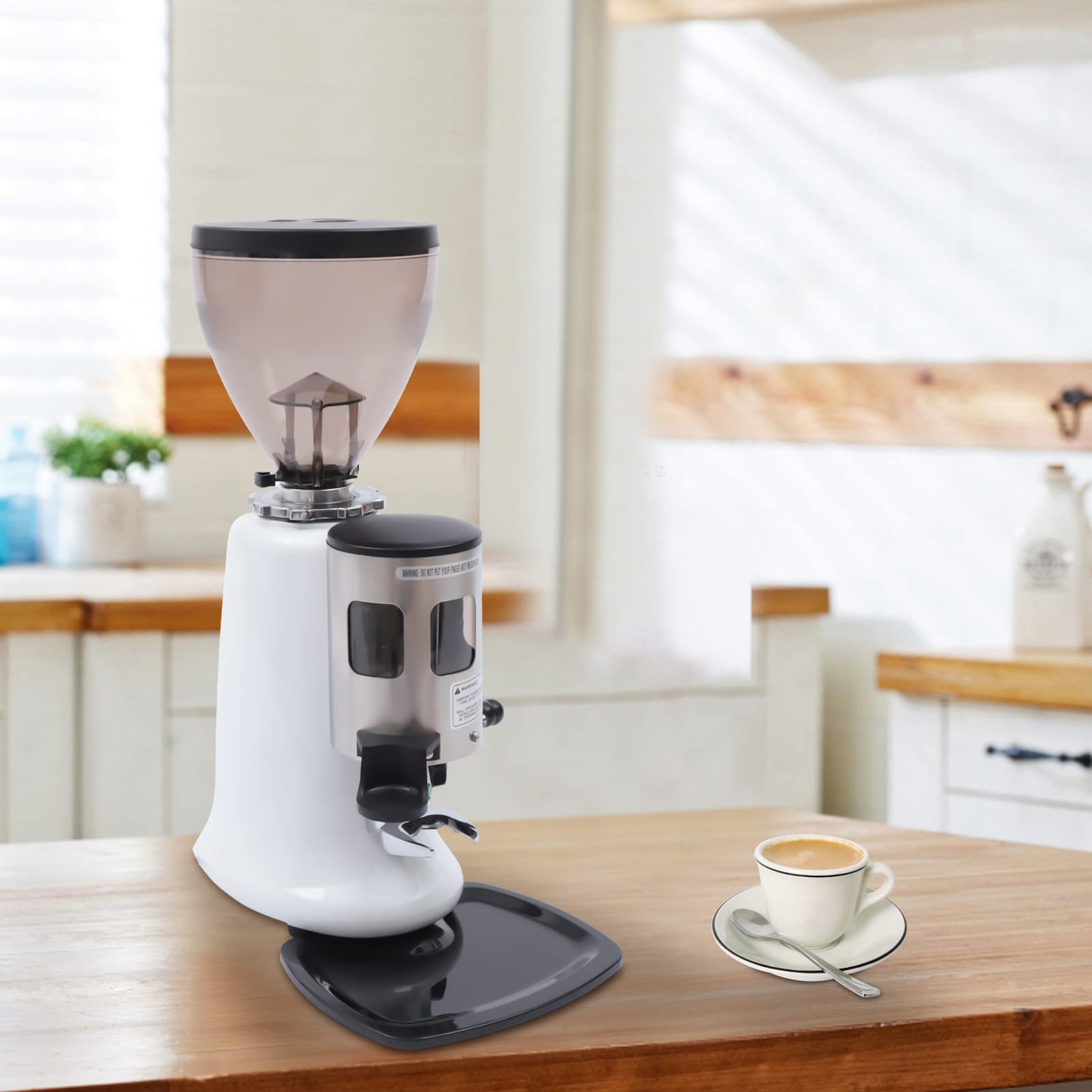 Premium Electric Burr Coffee Grinder 110V - 350W Commercial Coffee Mill with 1400 RPM for Fresh Ground Beans - Perfect for Home, Cafe & Office Use