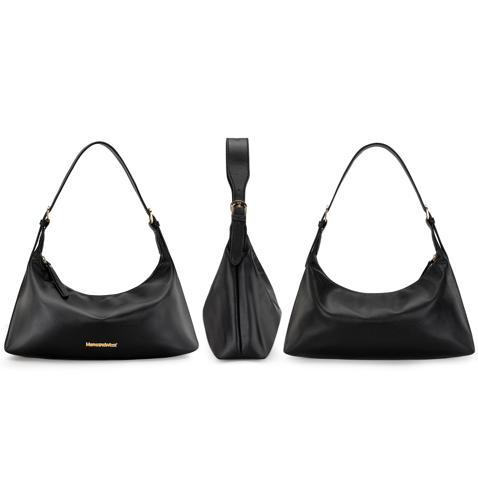 Montana West Medium Shoulder Purse for Women - Stylish Crescent Hobo Bag with Adjustable Strap, Perfect for Work, Travel & Everyday Use