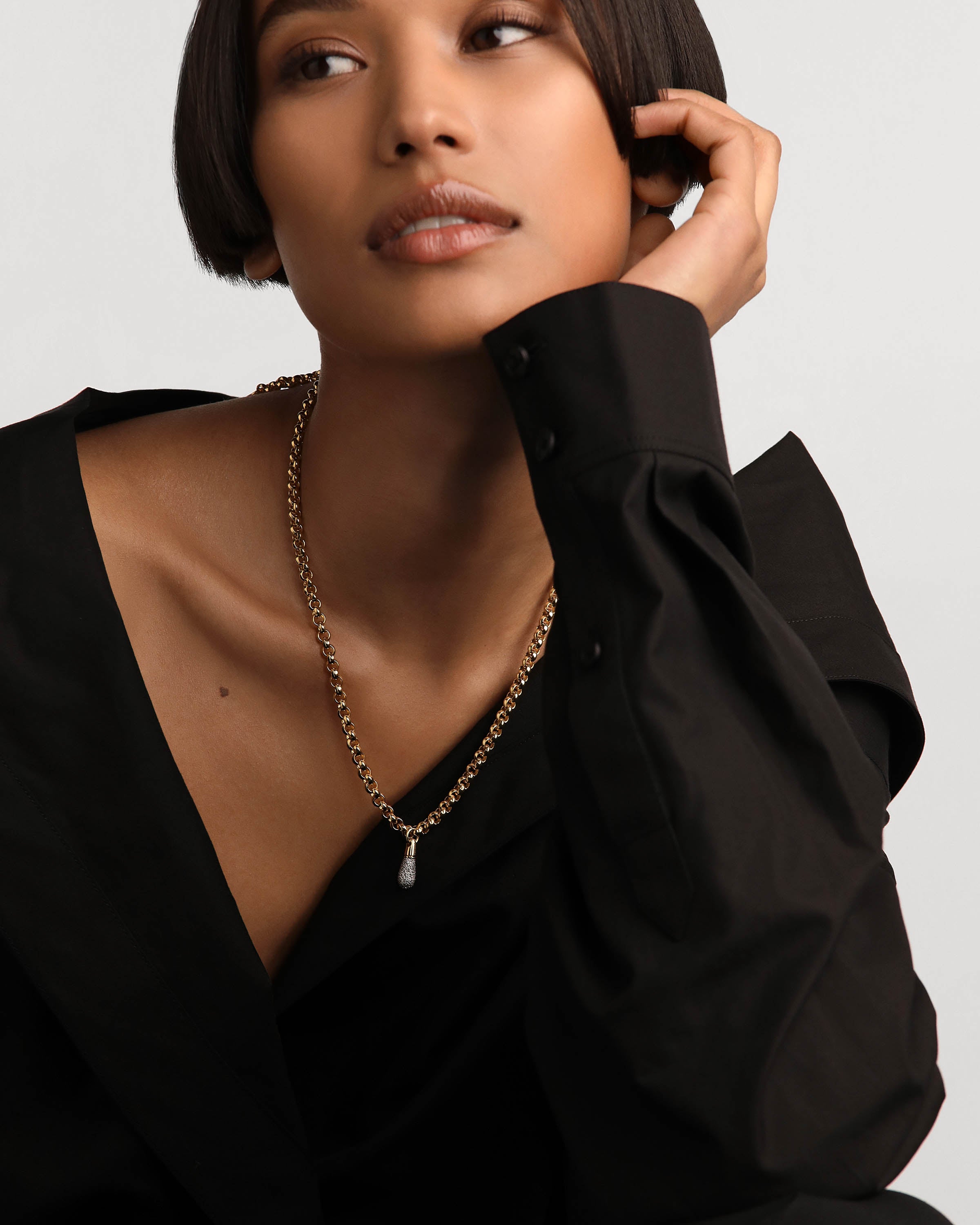 Stylish Jazz Chain Necklace for Women - Elegant Gold/Silver Layered Necklace Jewelry Gift for Music Lovers | Perfect for Concerts, Date Nights & Special Occasions