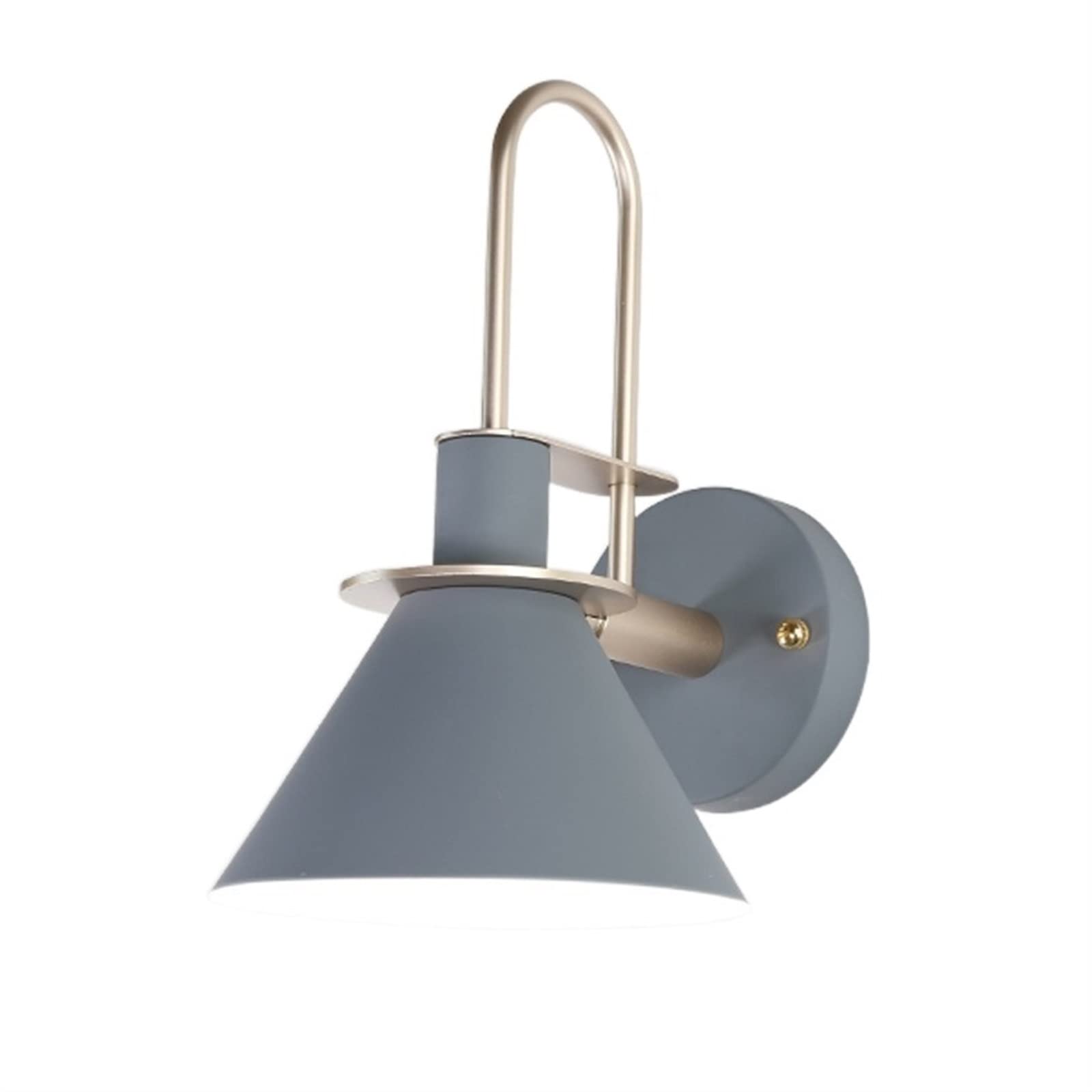 OZZKI Modern E27 Wall Mounted Light - Colorful Macaron Nordic Style Loft Bar Kitchen Corridor Reading Lamp (Gray) - Perfect for Home, Office, and Restaurant Lighting Decor
