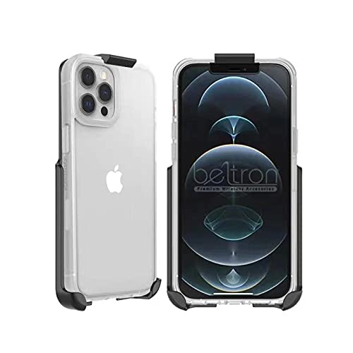 Beltron Belt Clip Holster for OtterBox Prefix Series - Compatible with iPhone 13 Pro Max & 12 Pro Max - Built-in Kickstand (Case Not Included) | Perfect for Work, Outdoor Activities & Hands-Free Convenience