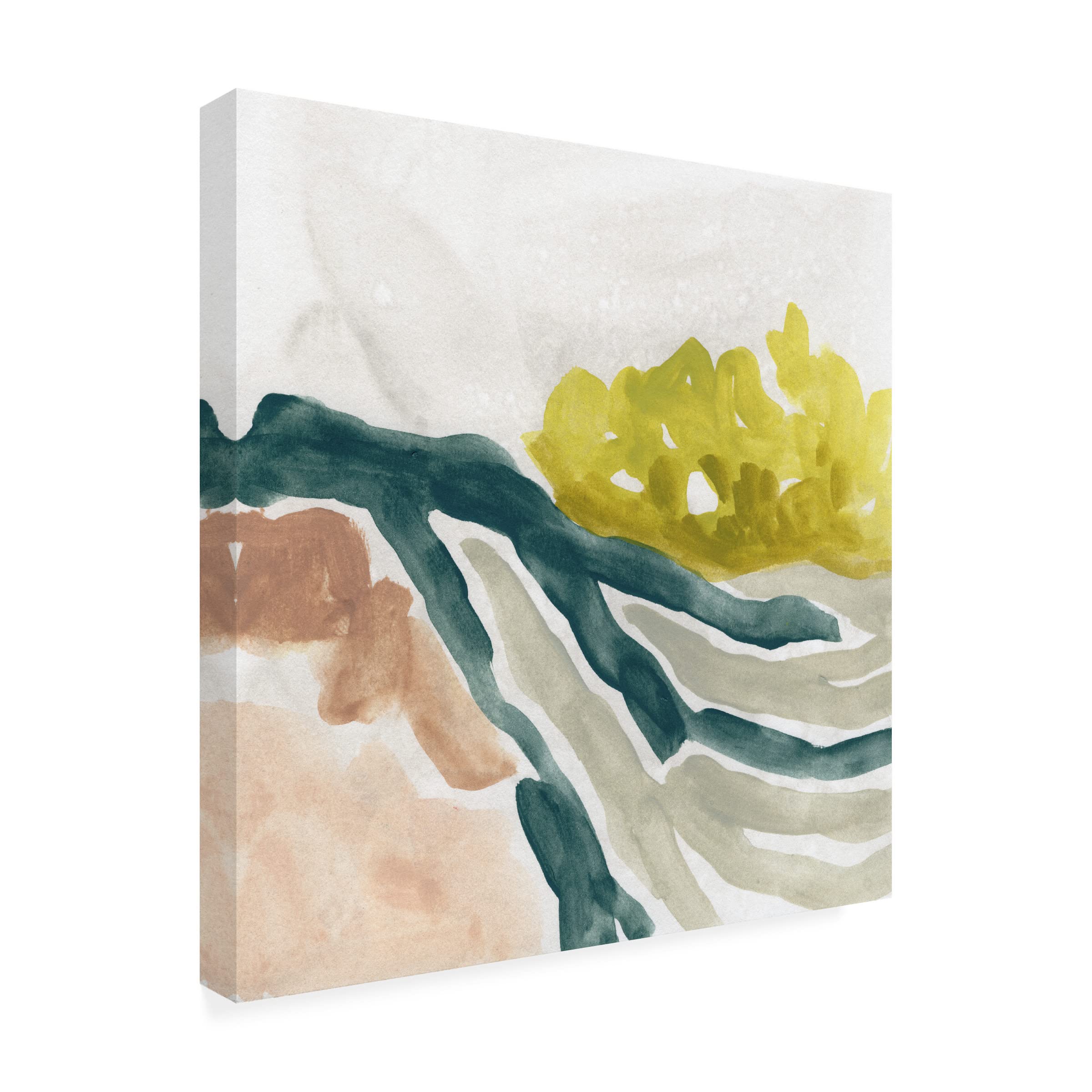 Trademark Fine Art 'Landscape Cameo IV' Canvas Wall Art Print by June Erica Vess - Nature Inspired Home Decor for Living Room, Bedroom & Office
