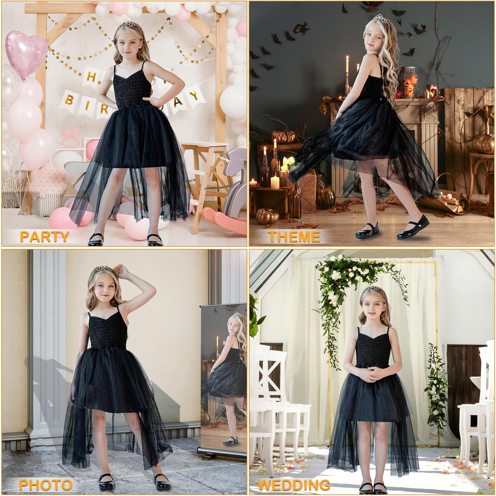 Girls Tutu Dress - Tulle Princess Birthday Party & Prom Dress for Kids | Sneaker Ball Gown | Perfect for Birthday Parties, Prom, Dance Recitals & Special Occasions