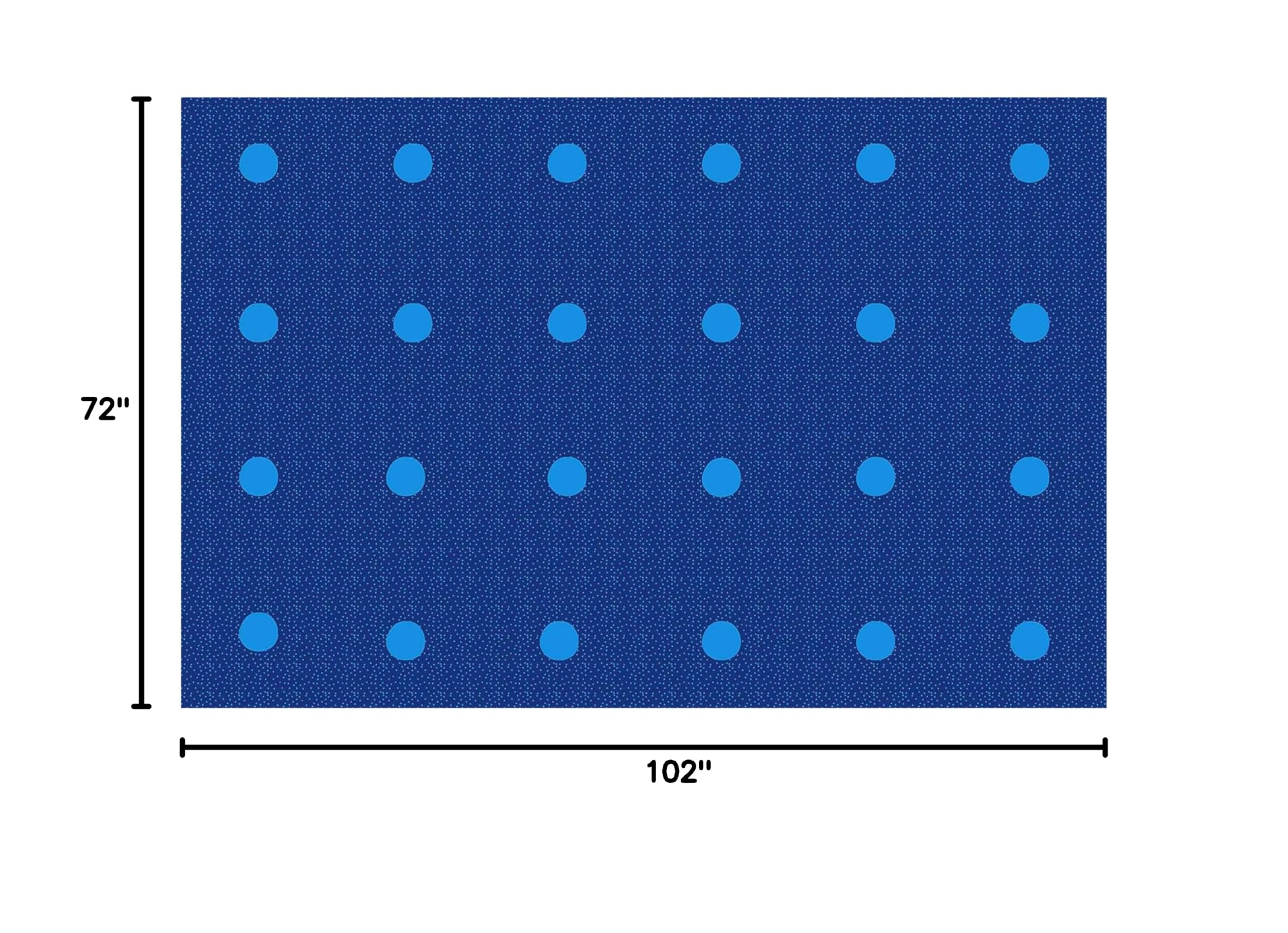 Blue On The Spot Seating Classroom Rug 6' x 8'6