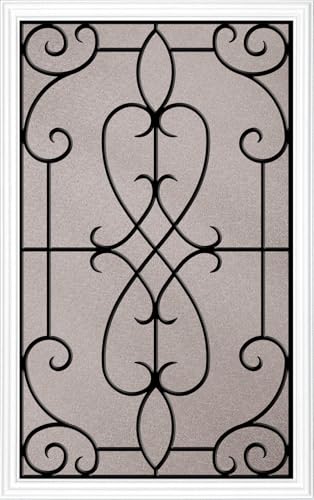 White Frame with Iron Jane Glass