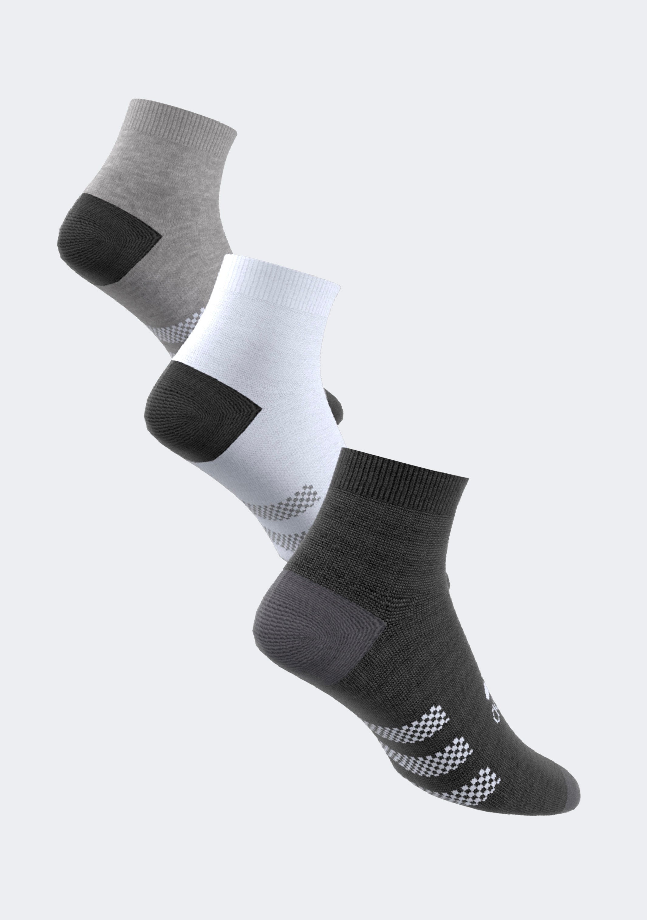 Adidas Kids' Ankle Socks 3-Pack - Breathable Cotton Athletic Socks for Boys & Girls - Perfect for School, Sports & Everyday Wear