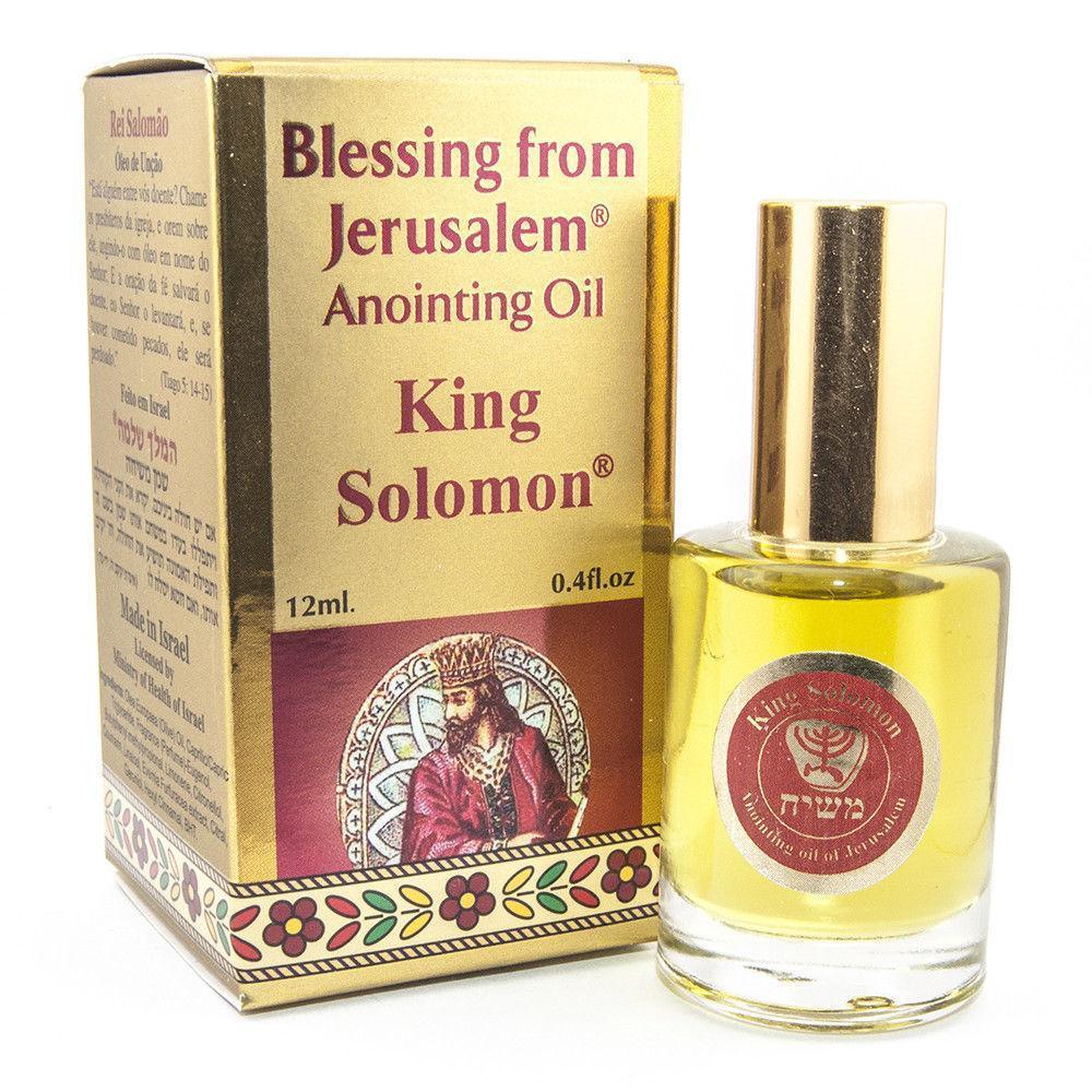 Authentic Ein Gedi Anointing Oil - King Solomon Blessing from Jerusalem 0.4 fl.oz - Holy Oil for Prayer, Worship & Spiritual Healing