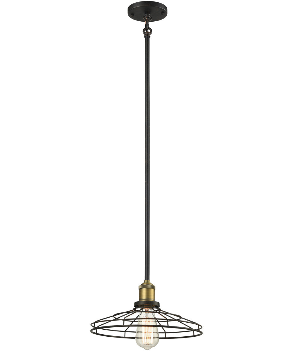 12 Inch W Lewis Mini Pendant Light - Modern Farmhouse Ceiling Fixture for Kitchen Island, Dining Room & Bedroom Lighting
