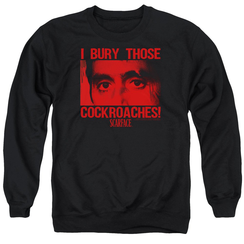 Scarface Cockroaches Graphic Unisex Crewneck Sweatshirt for Men & Women | Casual Streetwear, Movie Fan Gift, Lounge Wear