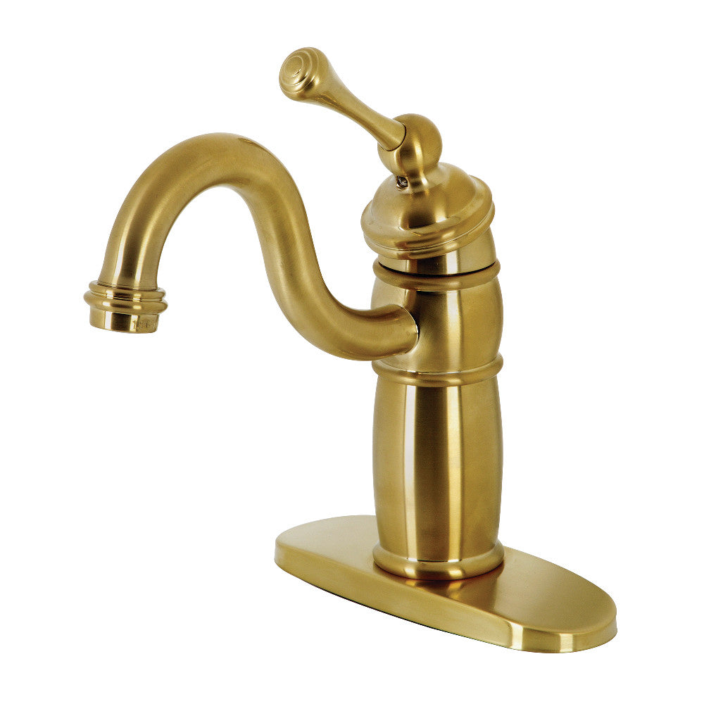 Kingston Brass KB1480BL Vintage Single Handle Monoblock Bar Faucet - Classic Design for Kitchen, Wet Bar & Outdoor Use