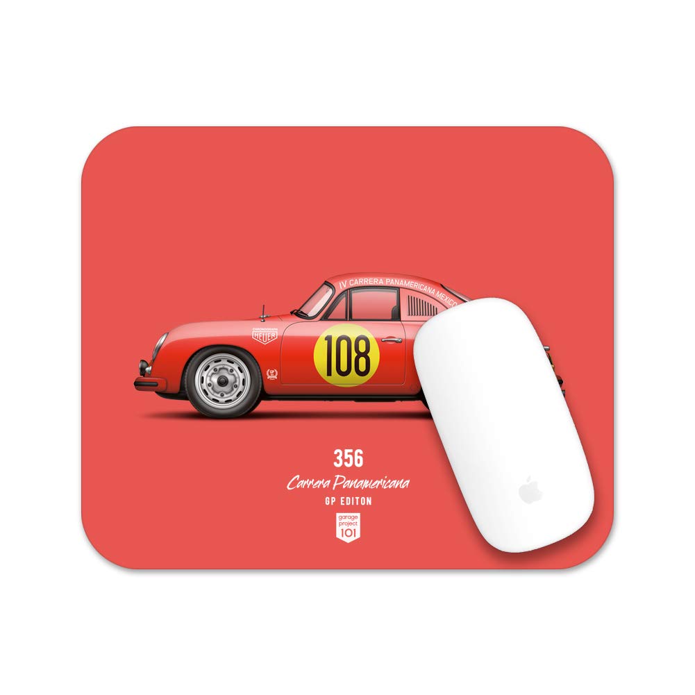 1953 Porsche 356 La Carrera Panamericana GP Edition Mouse Pad - Premium Non-Slip Gaming & Office Desk Mat for Cars & Racing Enthusiasts