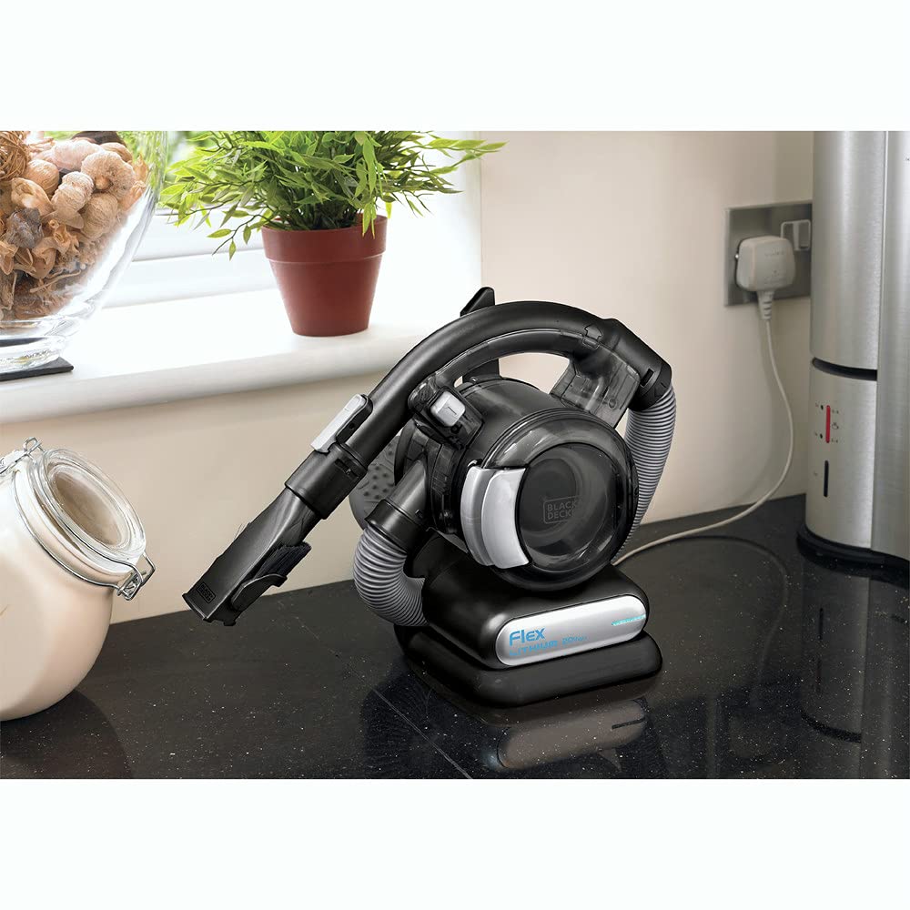 BLACK+DECKER 20V Max Cordless Stick Vacuum Cleaner with Floor Head & Pet Hair Brush - Lightweight, Powerful Suction for Hardwood Floors & Carpets - Ideal for Pet Hair Removal & Quick Home Cleaning (BDH2020FLFH)
