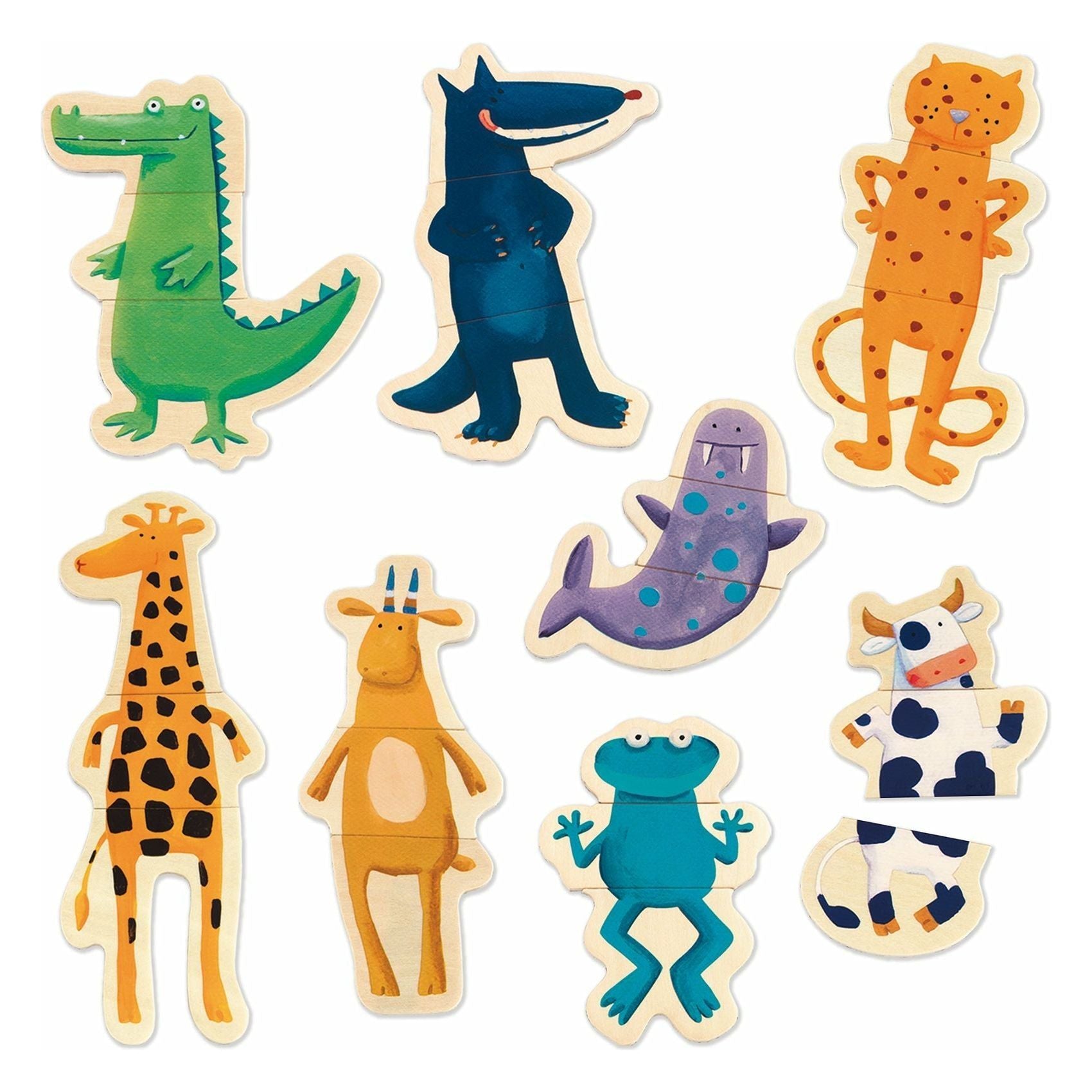 Crazy Animals Magnetic Puzzle Game for Kids - Fun & Educational STEM Toy for Toddlers - Perfect for Travel, Birthday Gifts & Classroom Learning Activities