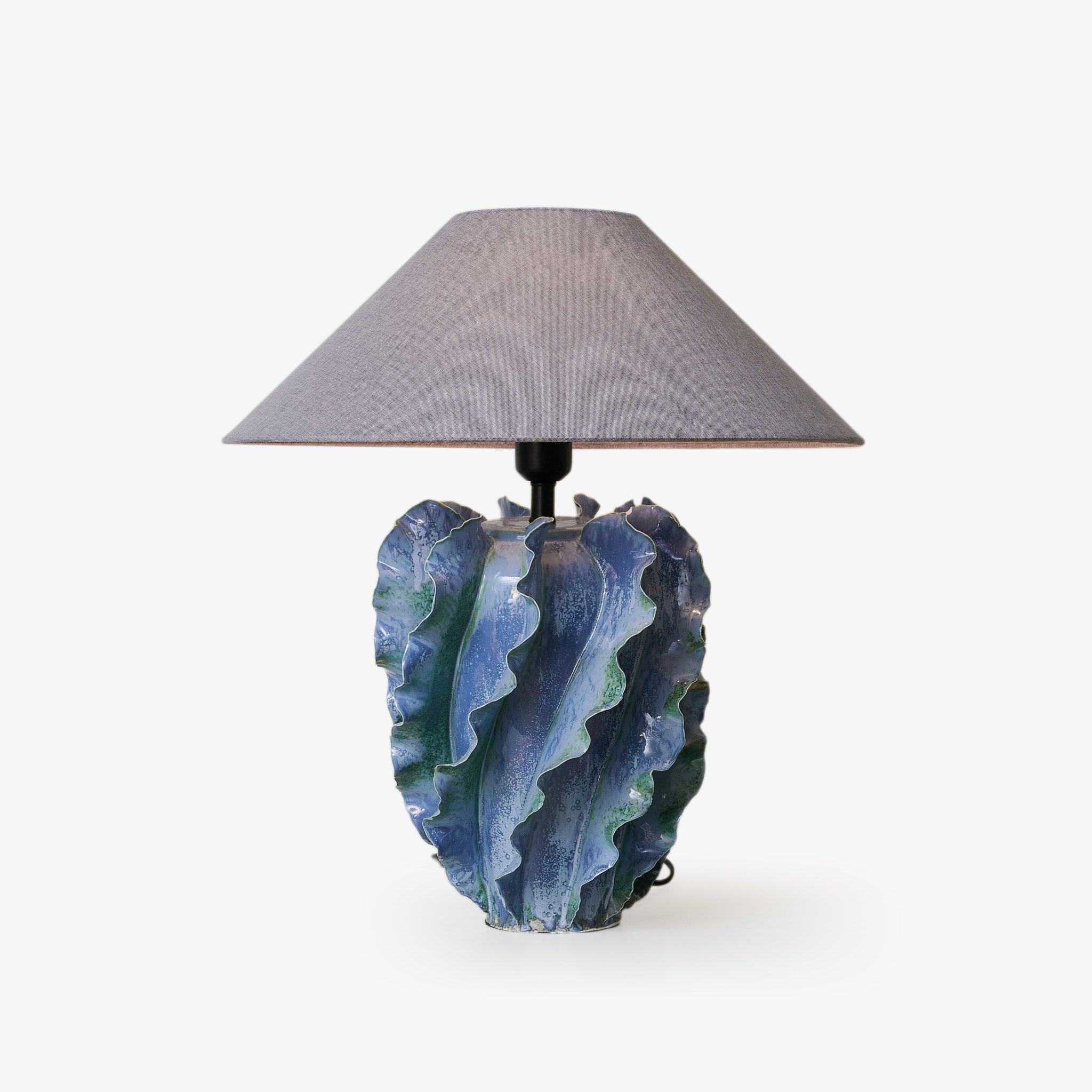 Azure Wave Table Lamp - Modern LED Night Light for Bedroom, Living Room & Office - Soft Ambient Lighting for Relaxation & Reading