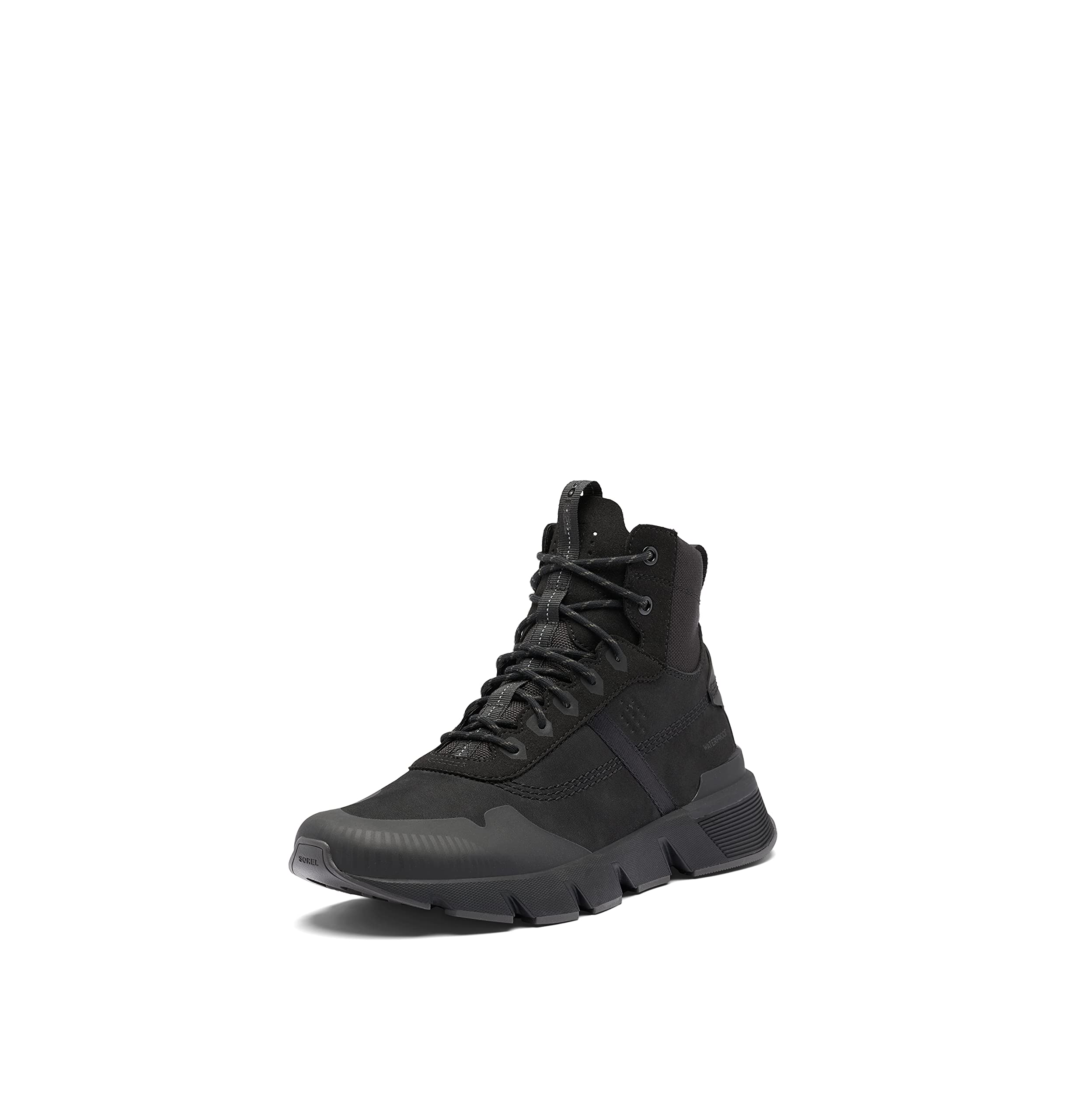 Sorel Men's Kinetic Rush MID WP Waterproof Suede Sneakers - Winter Hiking & Outdoor Adventure Shoes for Cold Weather
