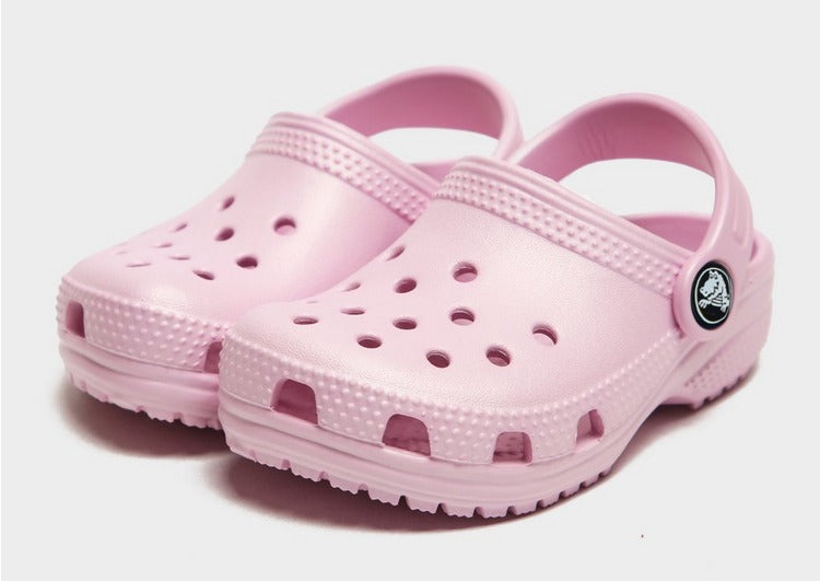 Crocs Kids Classic Pink Milk Clogs | Comfortable & Lightweight Slip-On Shoes for Boys & Girls | Perfect for School, Play & Outdoor Activities