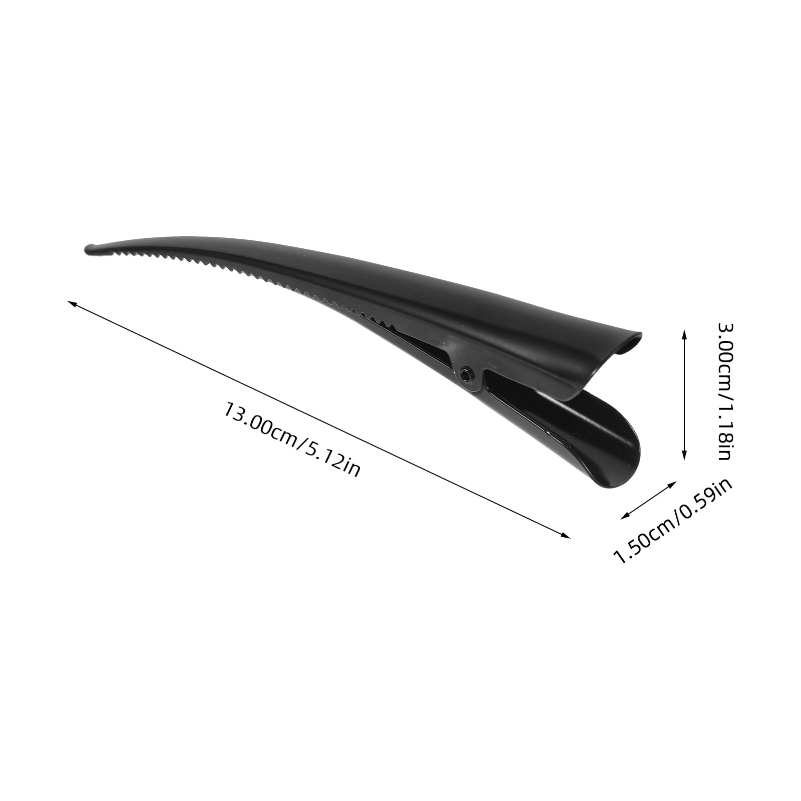 KALLORY 3pcs Alligator Hair Clips for Women - Metal Hair Barrettes for Girls, Styling & Party
