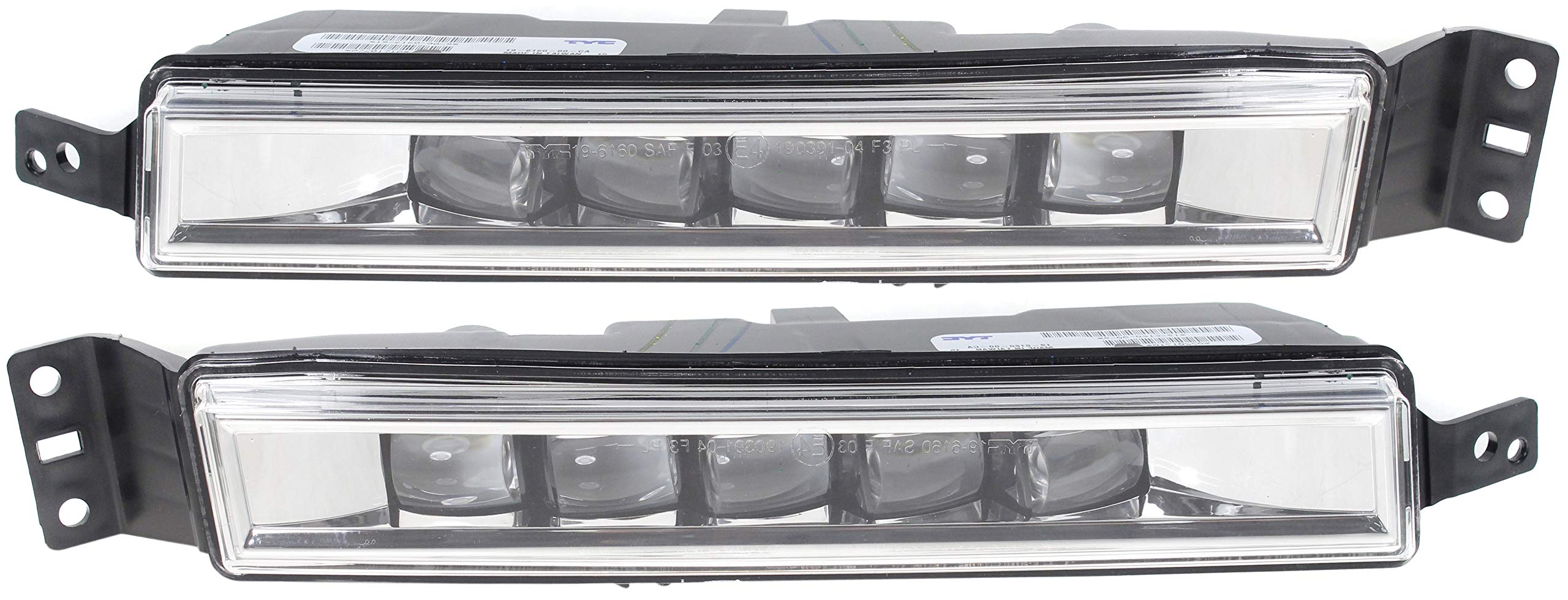 Go-Parts CAPA-Certified Front Fog Lights Assembly for Honda Accord 2014-2017 (Passenger & Driver Side) - Non-Hybrid Models 2016-2017 Coupe/Sedan Replacement - Perfect for Night Driving & Foggy Conditions