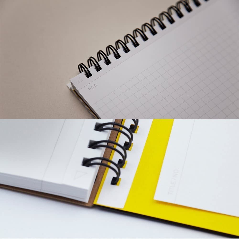 Maruman Mnemosyne Notebook A4 Size - 5mm Gridded Paper N180A for Note Taking, Journaling & Sketching - Premium Japanese Stationery for Students, Artists & Professionals
