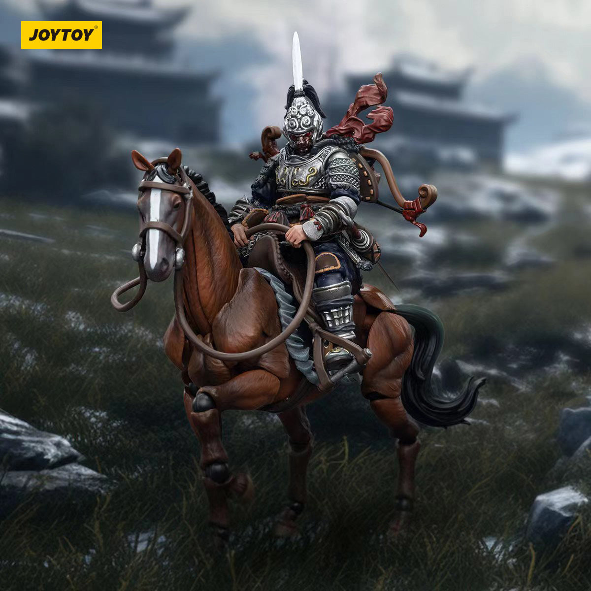 1/18 JOYTOY 3.75 Inch Dark Source JiangHu Northern Hanland Empire Cavalry & War Horse Action Figure - Perfect for Collectors, Diorama Displays & Wargaming Scenes