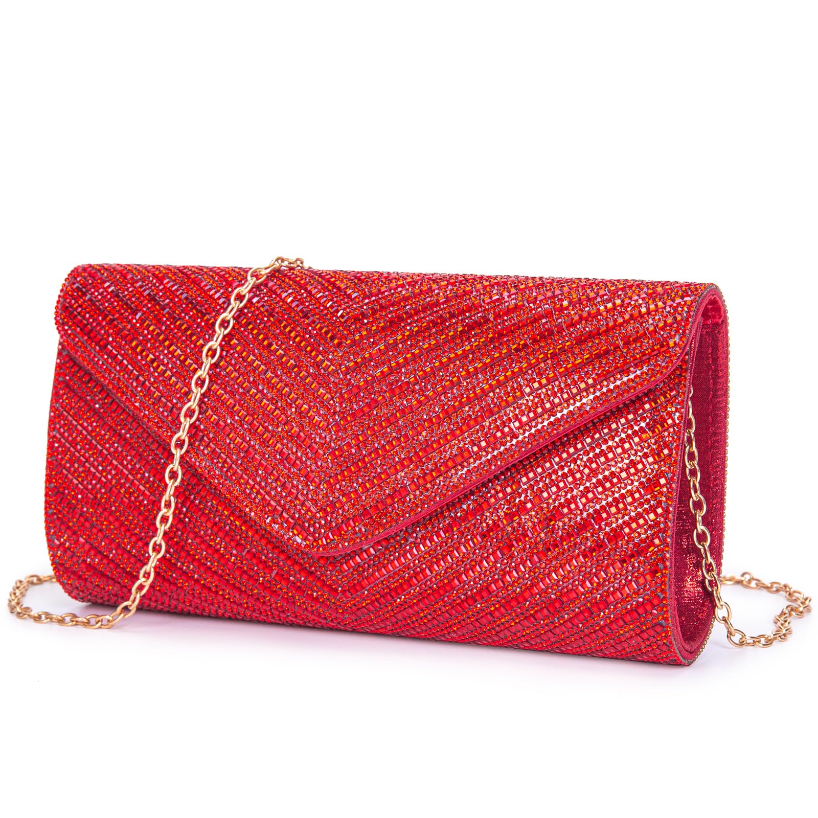 Elegant Women's Evening Handbags & Rhinestone Envelope Clutch Purses - Crossbody Shoulder Bag for Wedding, Party & Special Occasions | Perfect for Date Night, Prom & Formal Events
